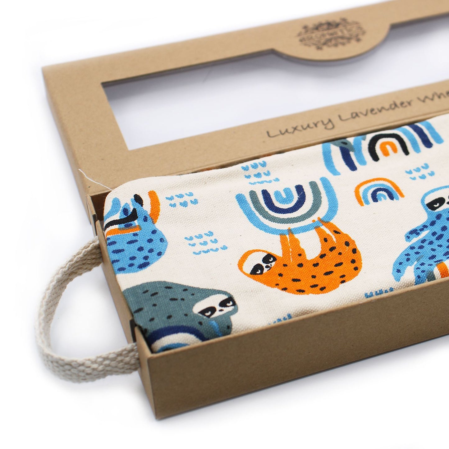 Premium Weizenkissen mit Lavendel in Geschenkbox – Motiv Schmetterling & Rosen