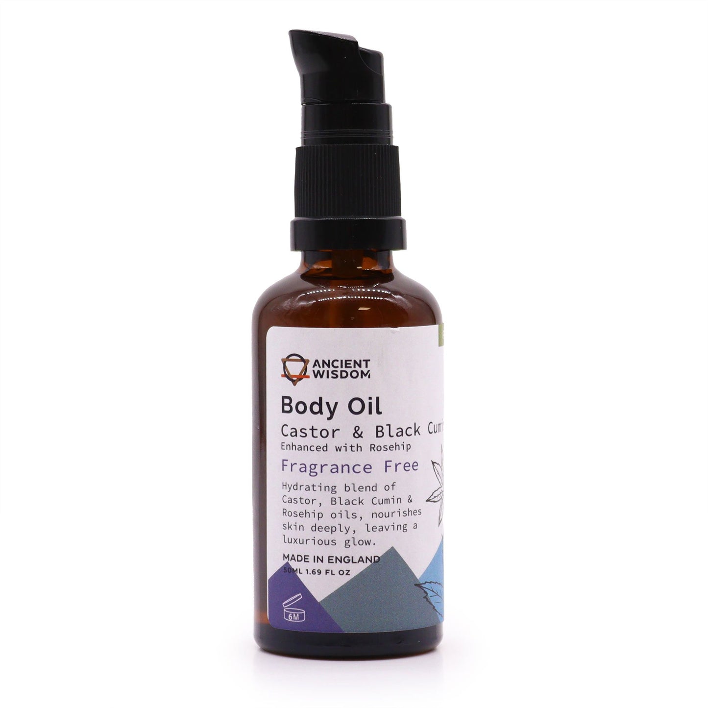 Organisches Körperöl ohne Duft mit Hagebutte – 50ml
