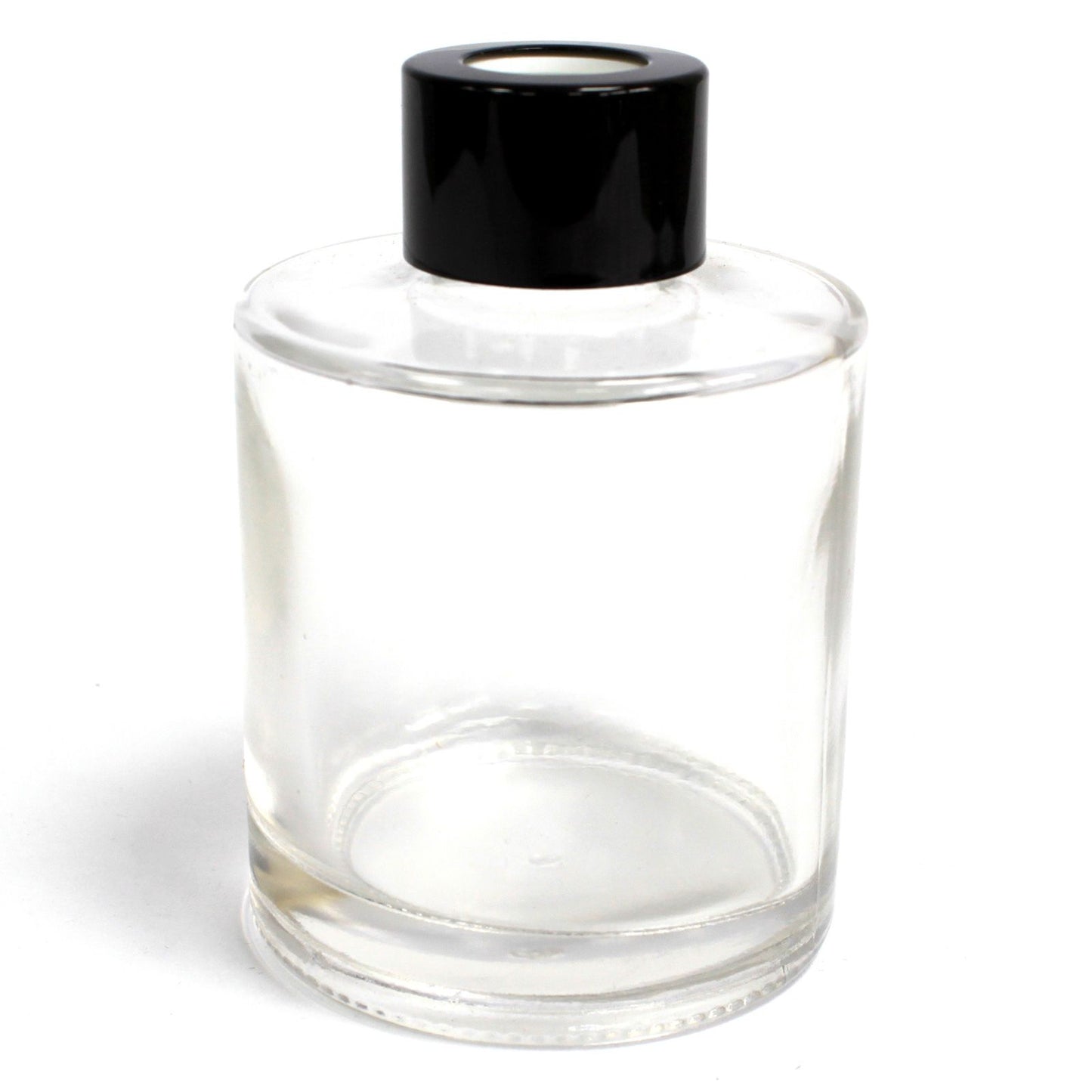 Diffusorflasche 120 ml Set – Elegante Rundflasche mit schwarzem Diffusordeckel