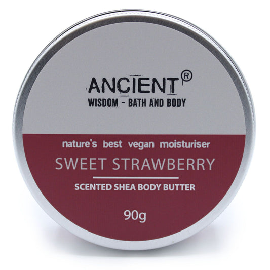 Scented Shea Body Butter - Verführung in Erdbeer (90g)