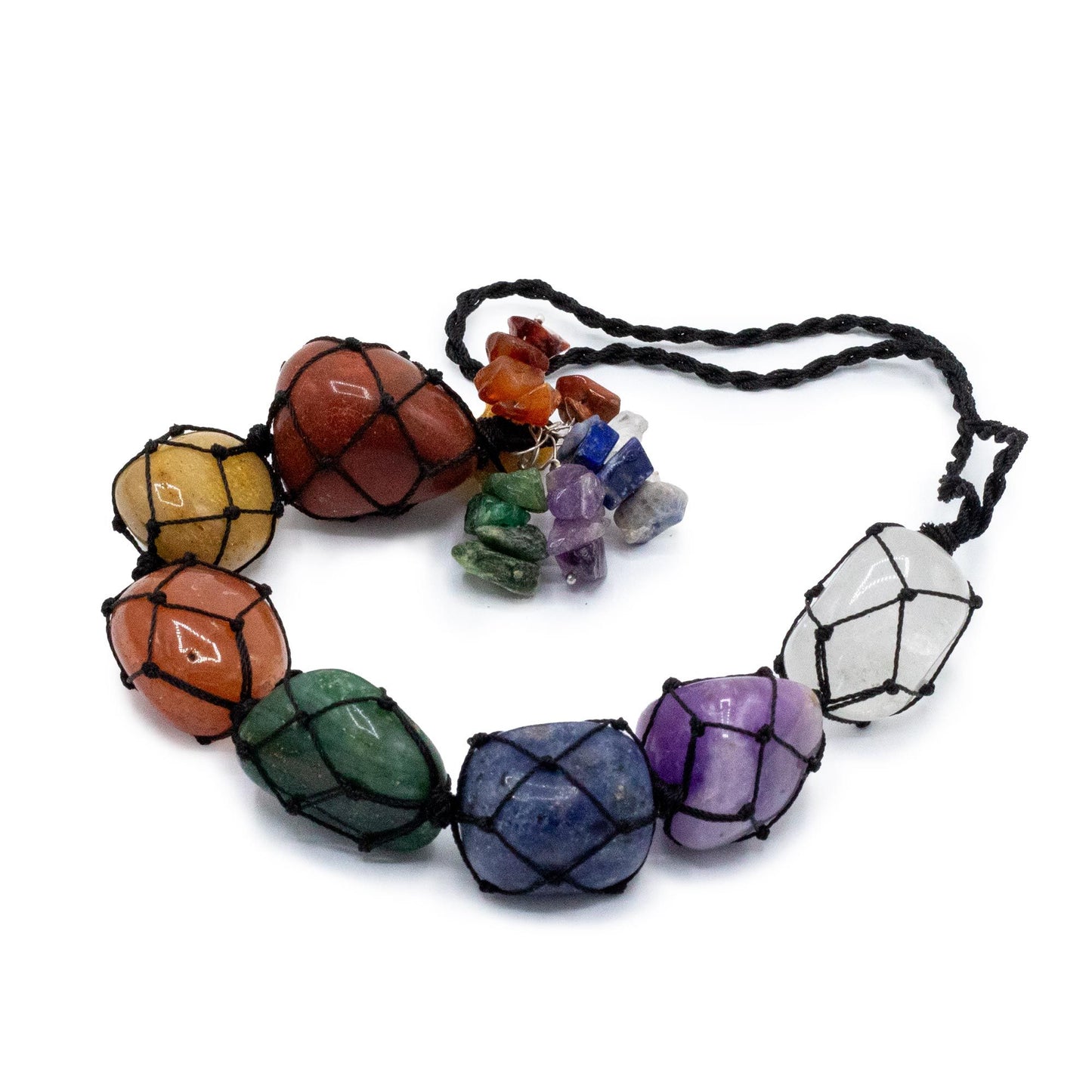 Chakra-Stein Anhänger mit 7 Edelsteinen – Harmonische Deko für Zuhause