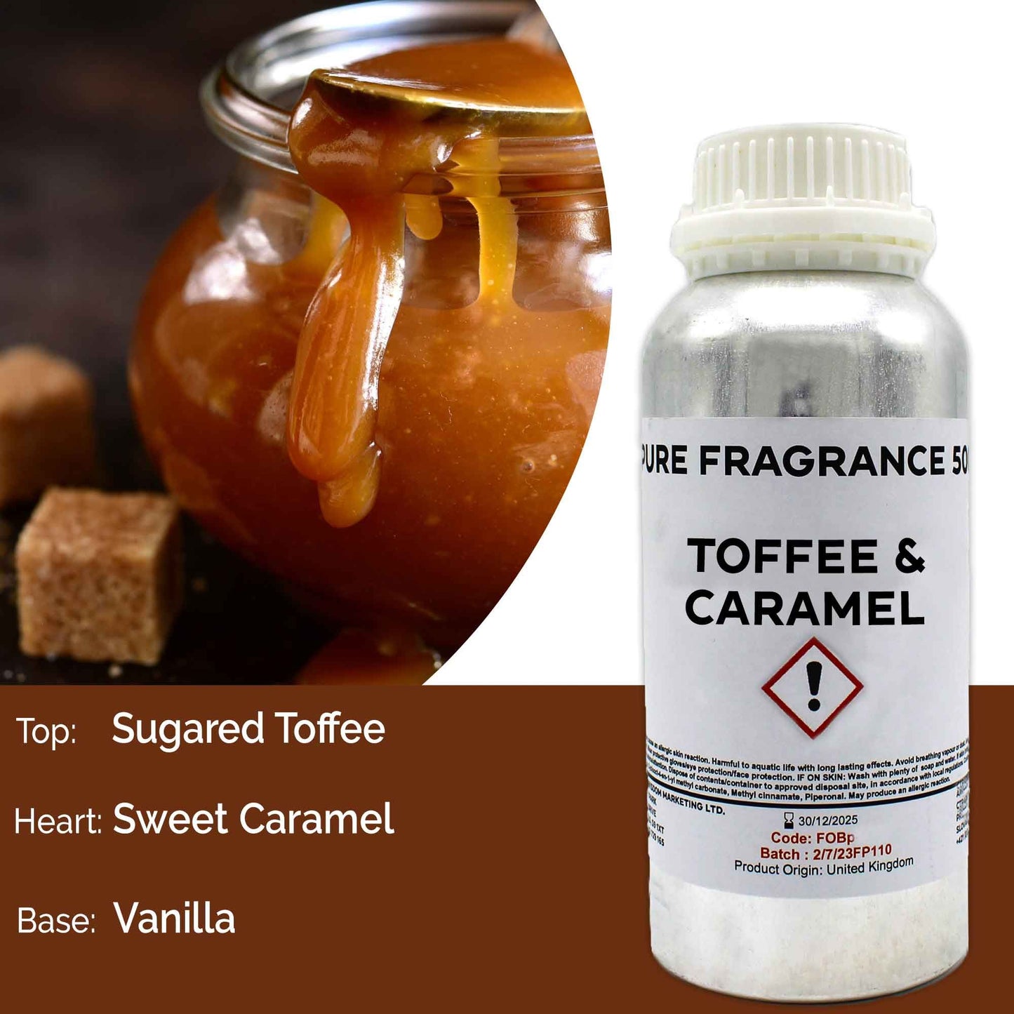 Duftkonzentrat Karamell-Toffee - 500ml für Raumdüfte & Handmade-Kreationen