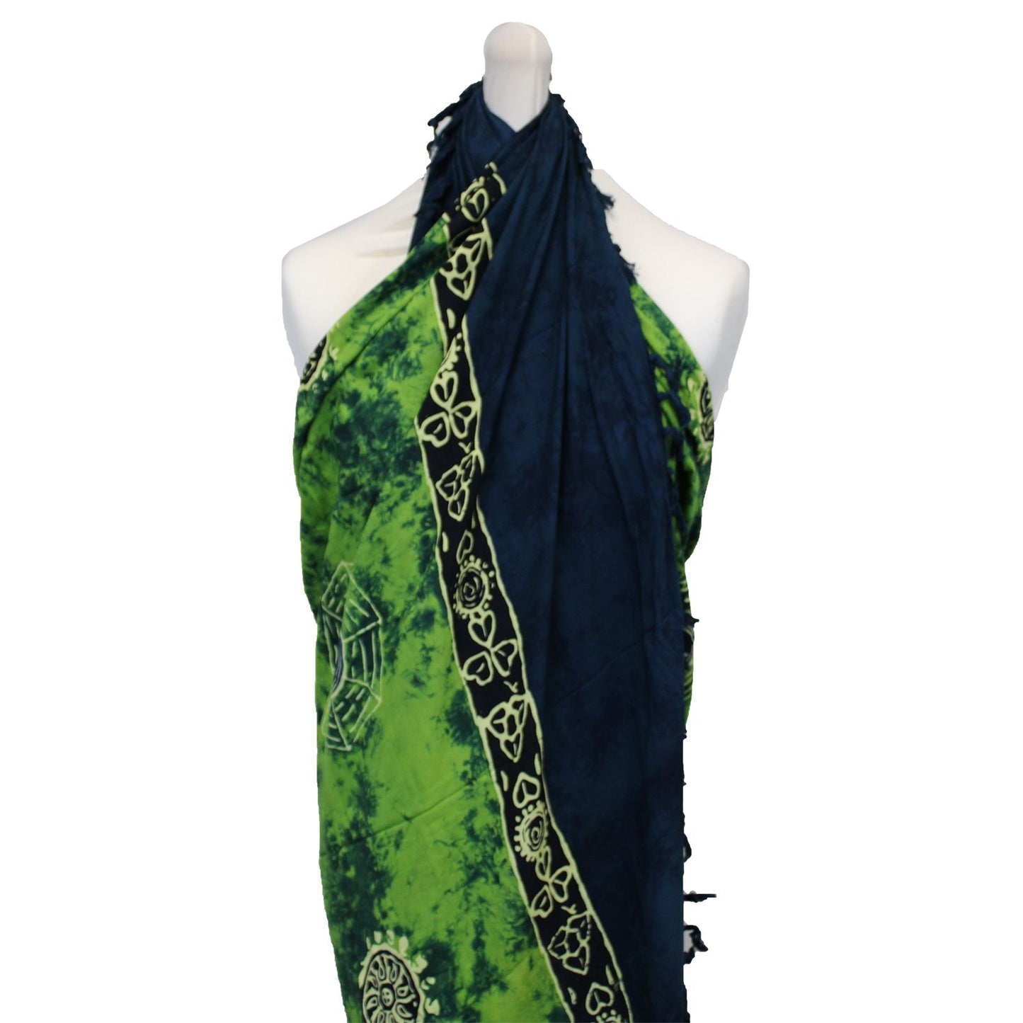 Sarong-Set 'Keltische Harmonie' (4 Stück) – Yin-Yang Design in leuchtenden Farben