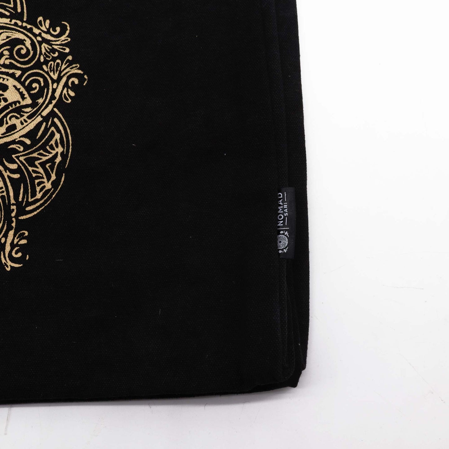 Tote Bag 'Freedom Hamsa' in Schokoladen-Stonewash – Großformatig & handgefertigt