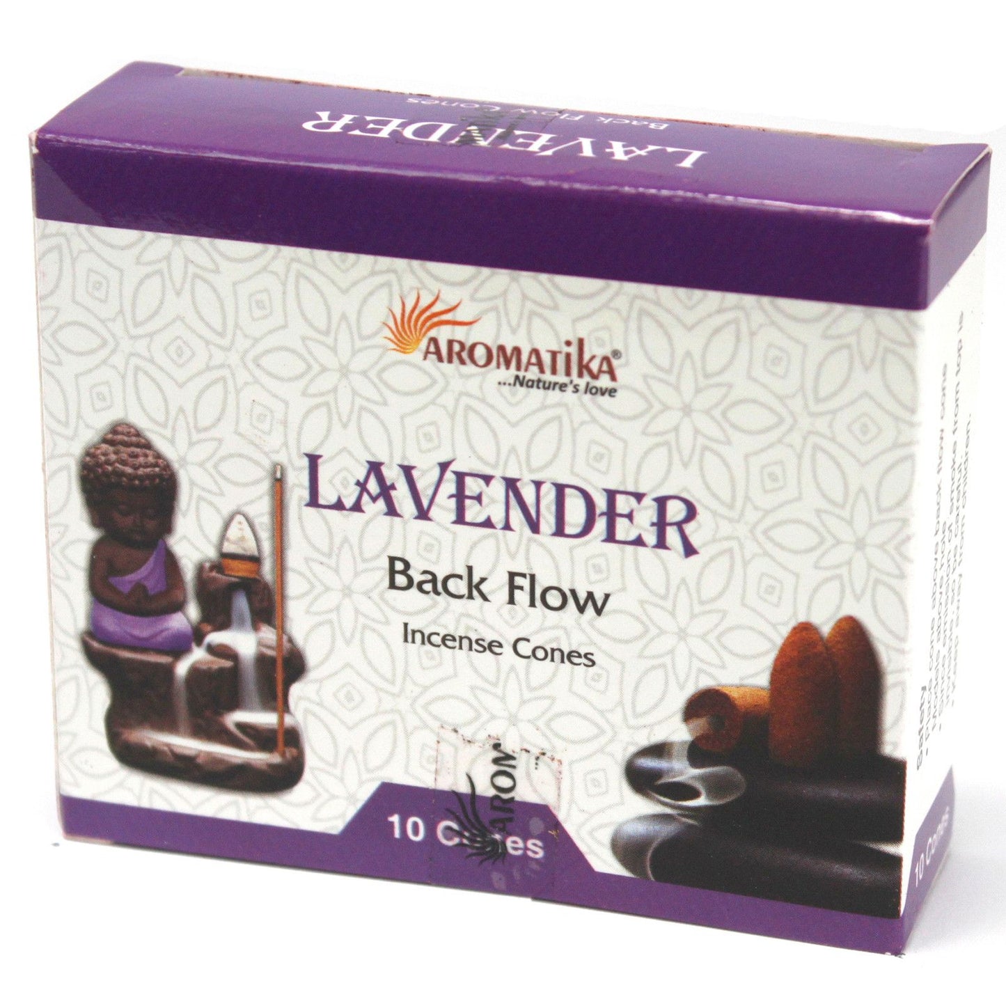 Lavendel Rückfluss-Räucherkegel | 120 Stück | Natürliche Kräuter & Harze