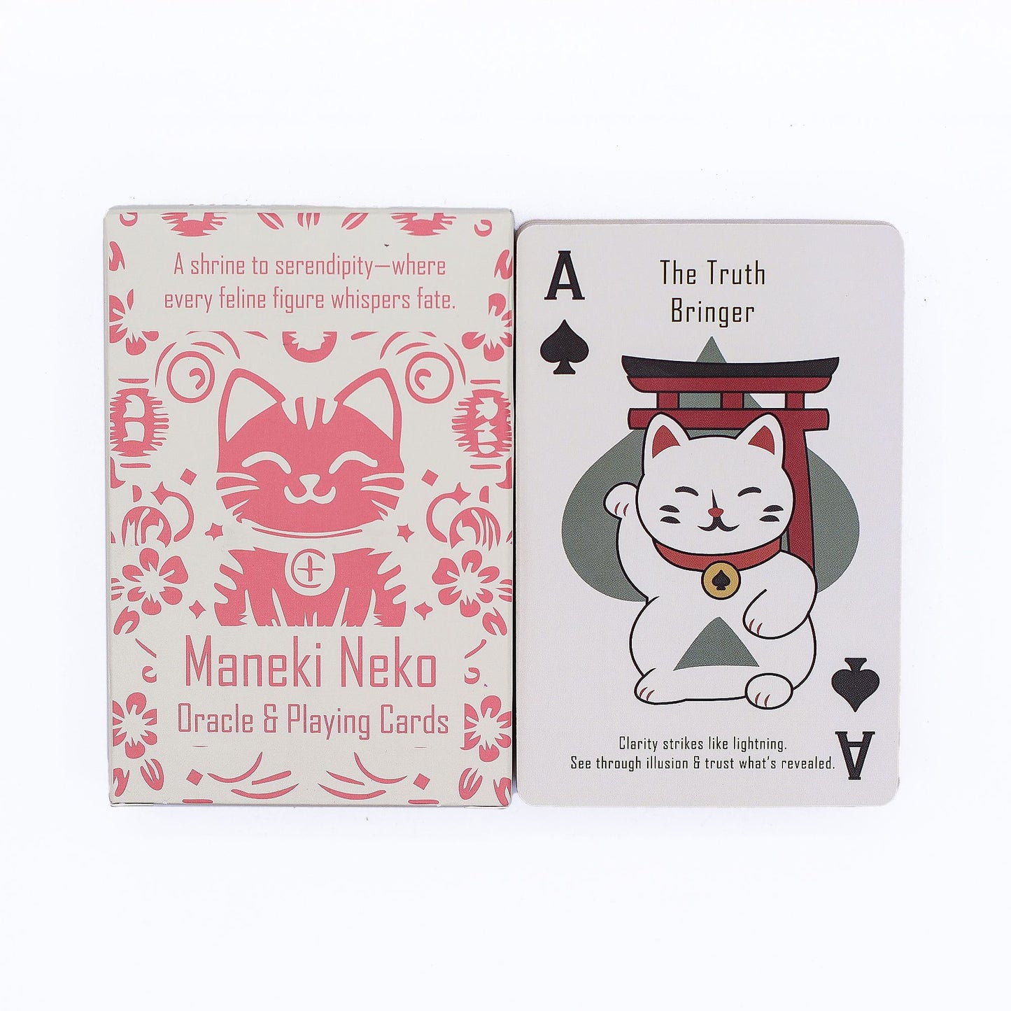 Maneki Neko Orakel- und Spielkarten – 54-teiliges Glückskatzen-Deck