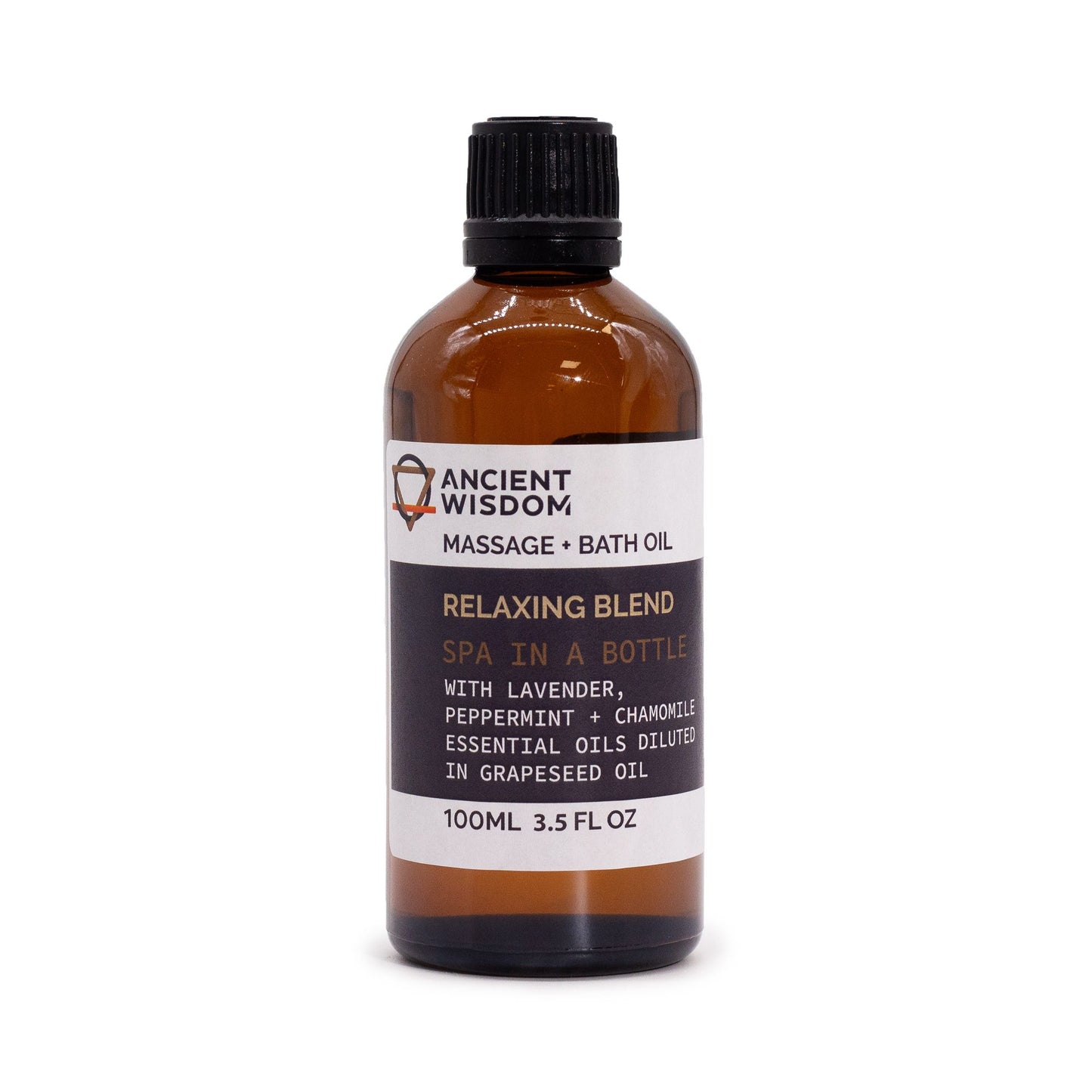 Entspannungs-Massageöl mit Lavendel, Fenchel, Pfefferminze & Kamille – 100ml
