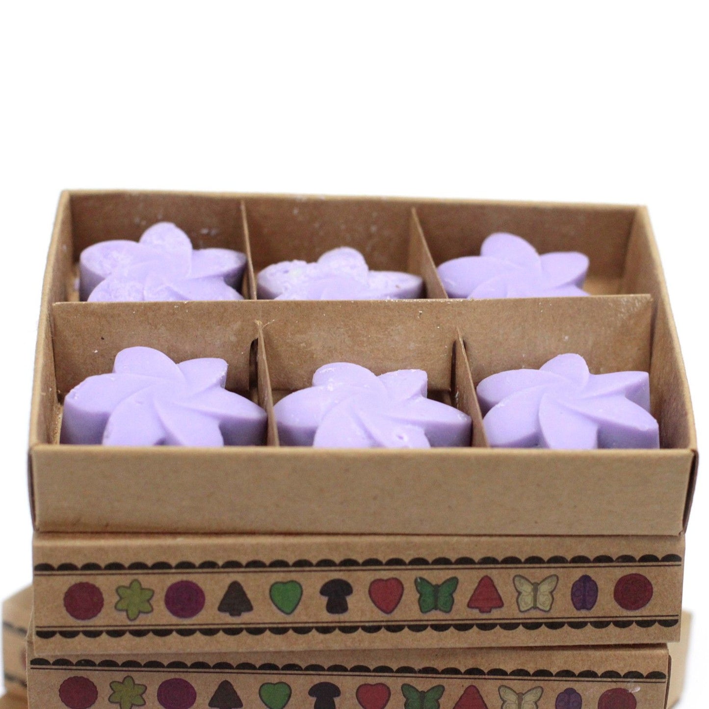 Geschenkset Lavendelblüten – 6 Duftwachs-Stücke für Wohlfühlmomente