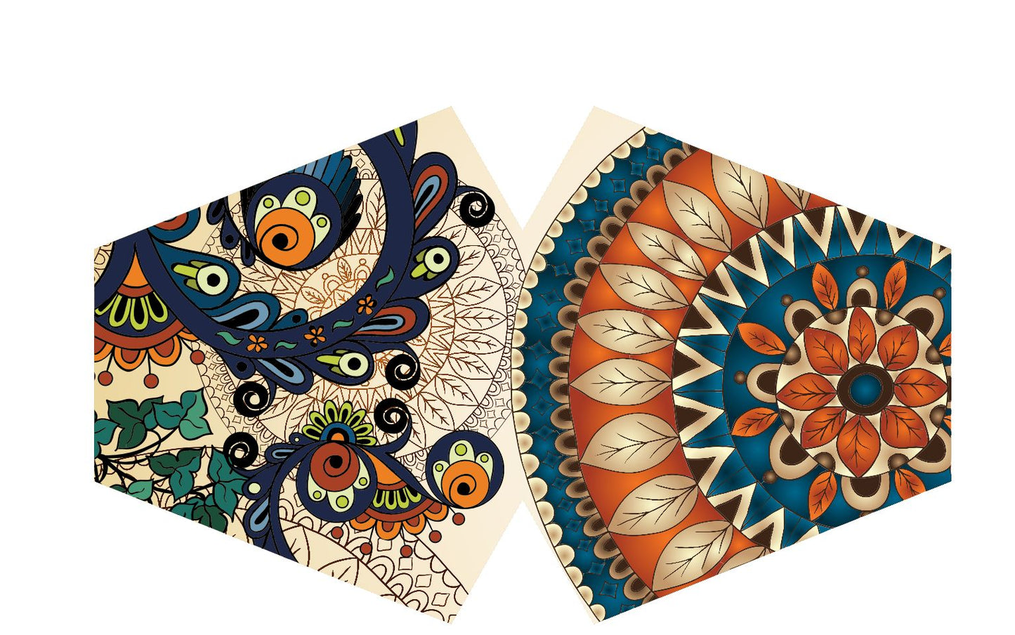 Wiederverwendbare Gesichtsmaske 'Goldene Blätter' – Stilvoller Alltagsbegleiter