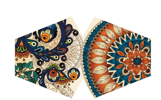 Wiederverwendbare Gesichtsmaske 'Goldene Blätter' – Stilvoller Alltagsbegleiter