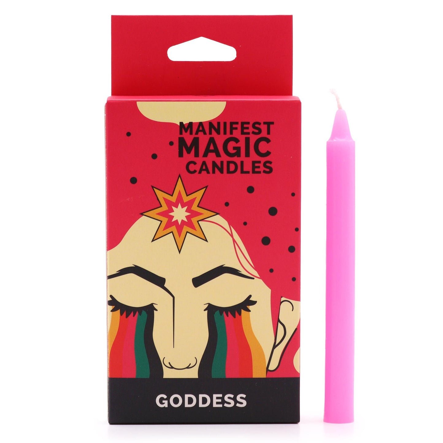 Manifest Magic Kerzen Set (12 Stück) - Rosa Göttinnen-Energie