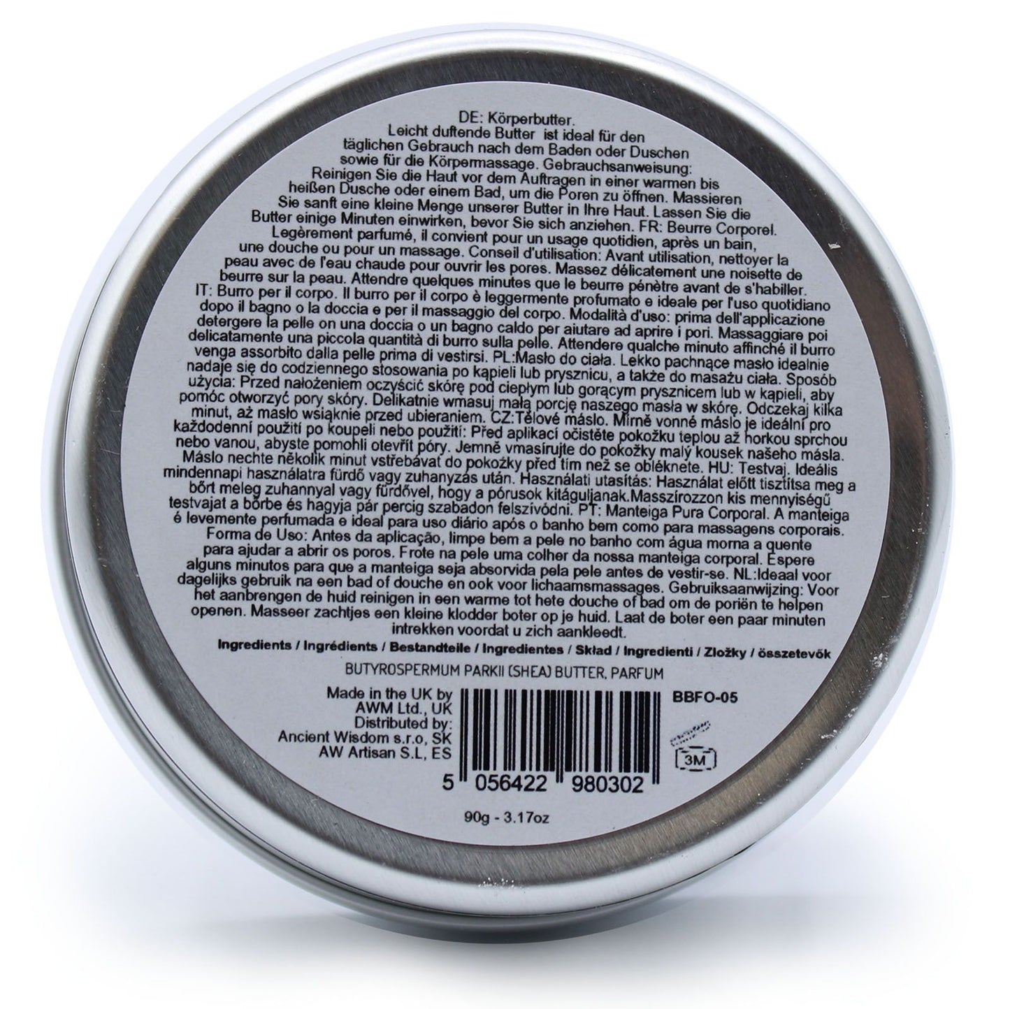 Scented Shea Body Butter - Verführung in Erdbeer (90g)