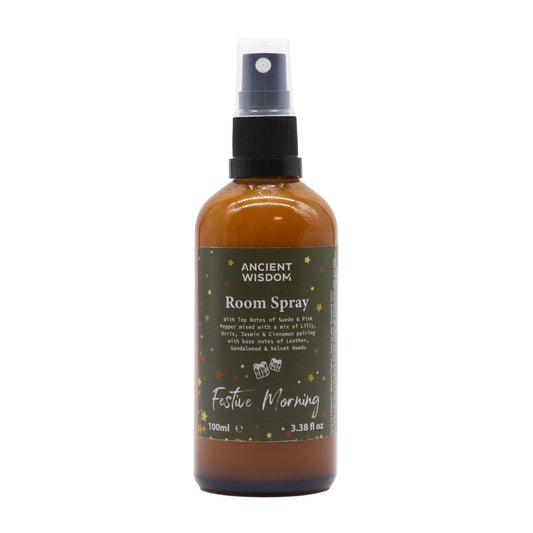 Raum- & Kissenspray 'Weihnachtsmorgen' – Wildleder & Zimt 100ml