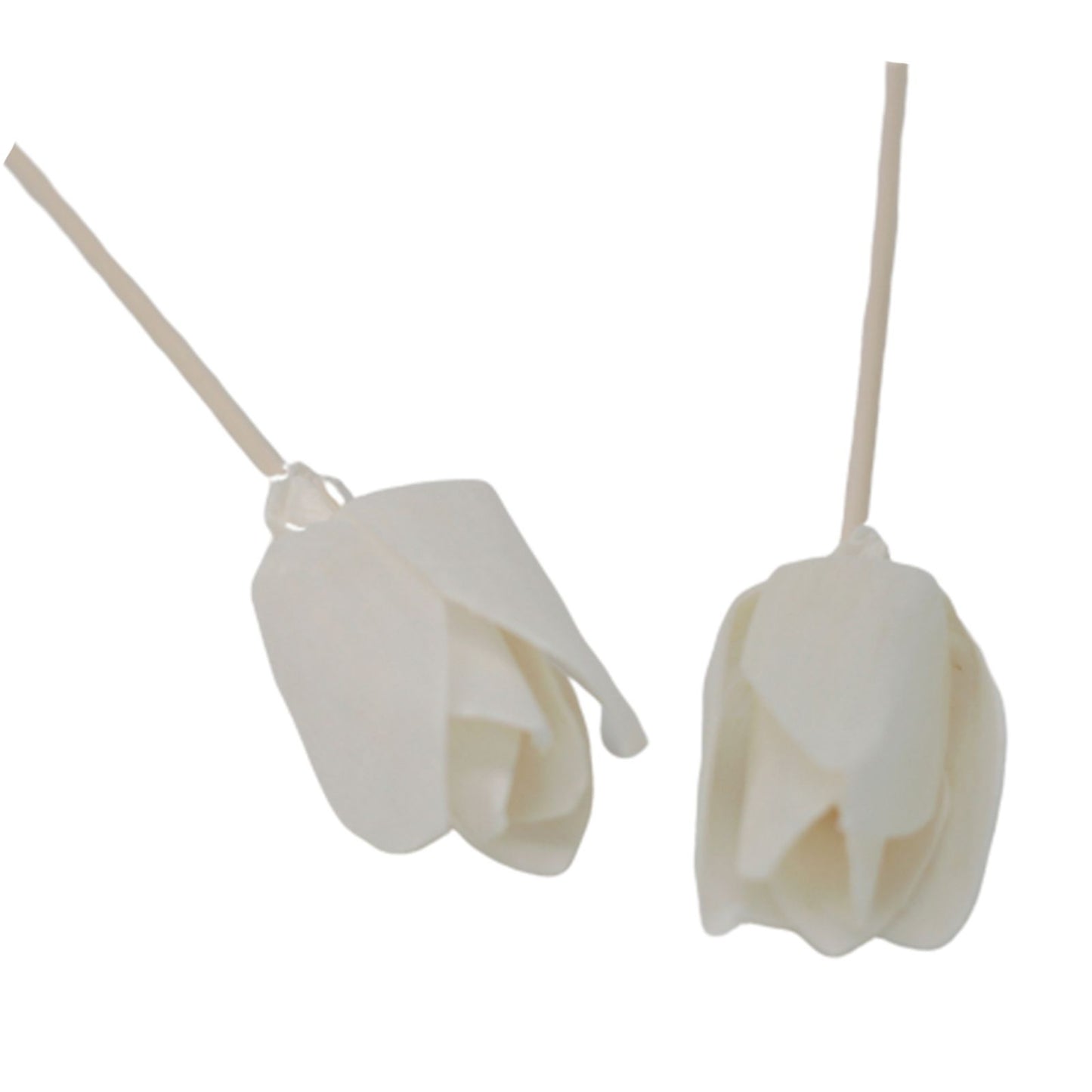 Natürliche Duftblüte Tulpe aus Solaholz mit Bambusstab