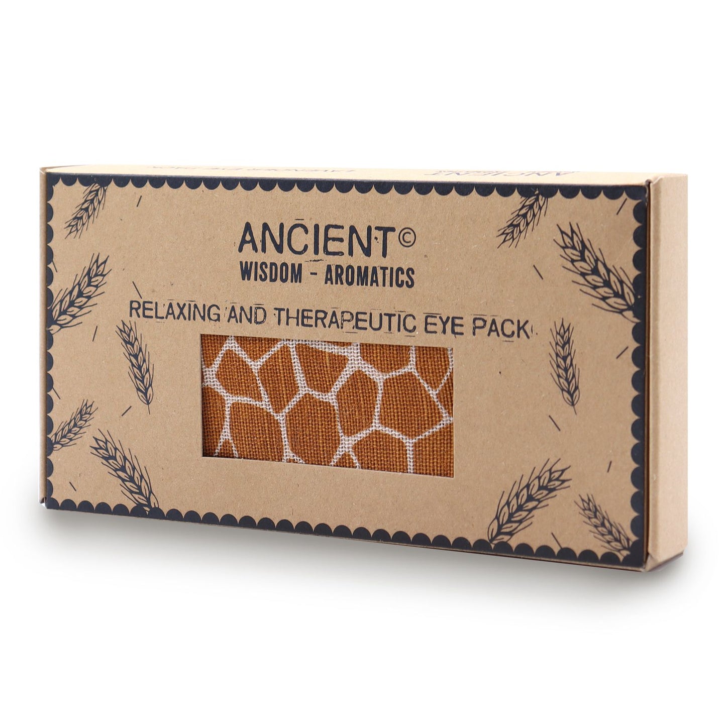 Lavendel Augenmaske mit Weizenfüllung – Madagaskar Giraffe Design in Geschenkbox