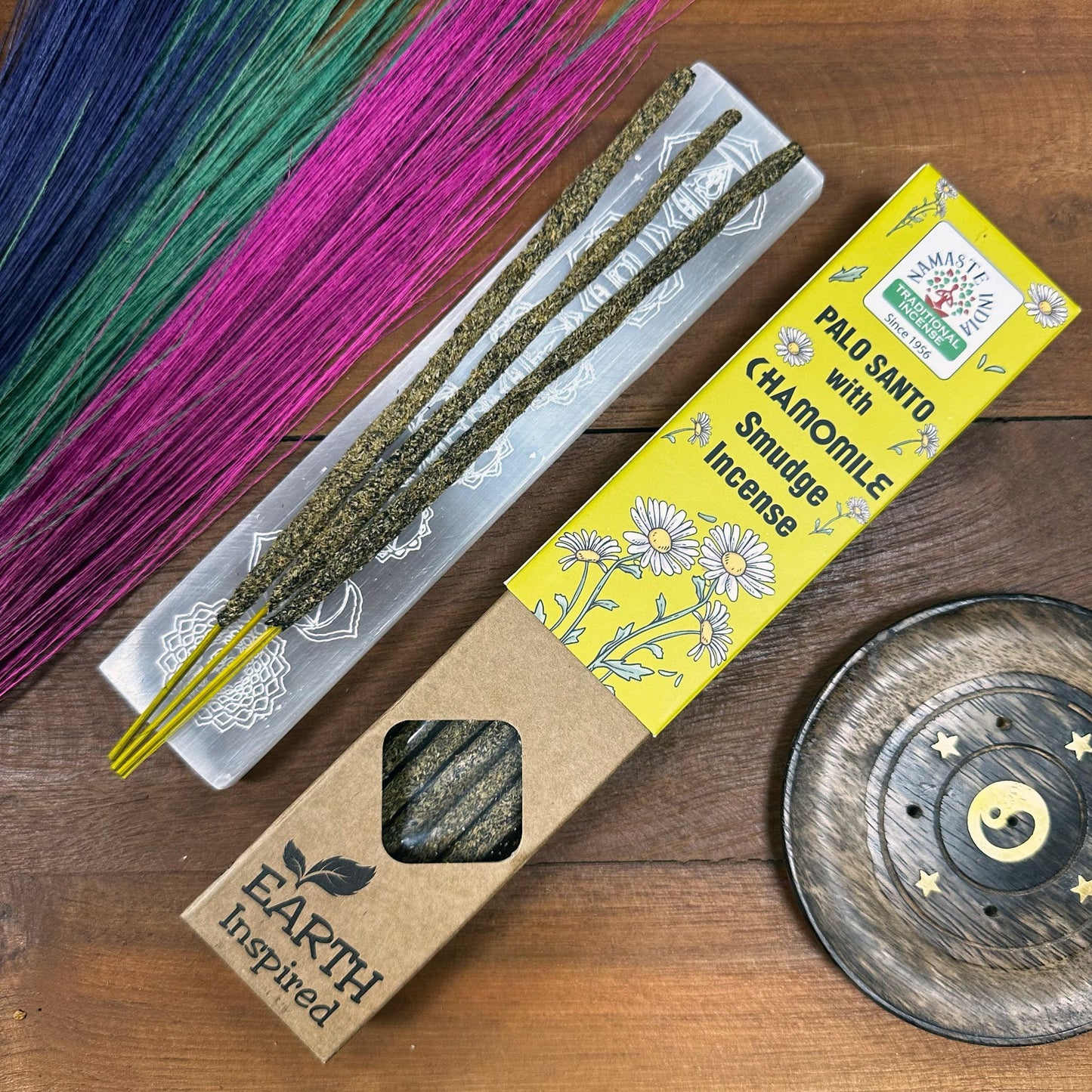 Räucherstäbchen Kamille - Naturreine Smudge Incense, 9 Stück