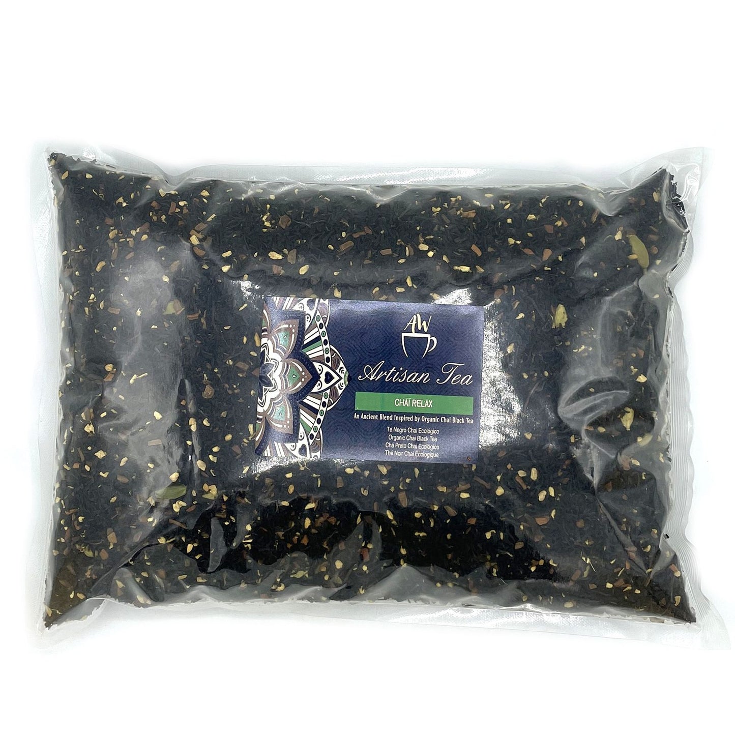 Bio Chai Schwarztee Mischung - 1kg Großpackung mit Zimt & Ingwer