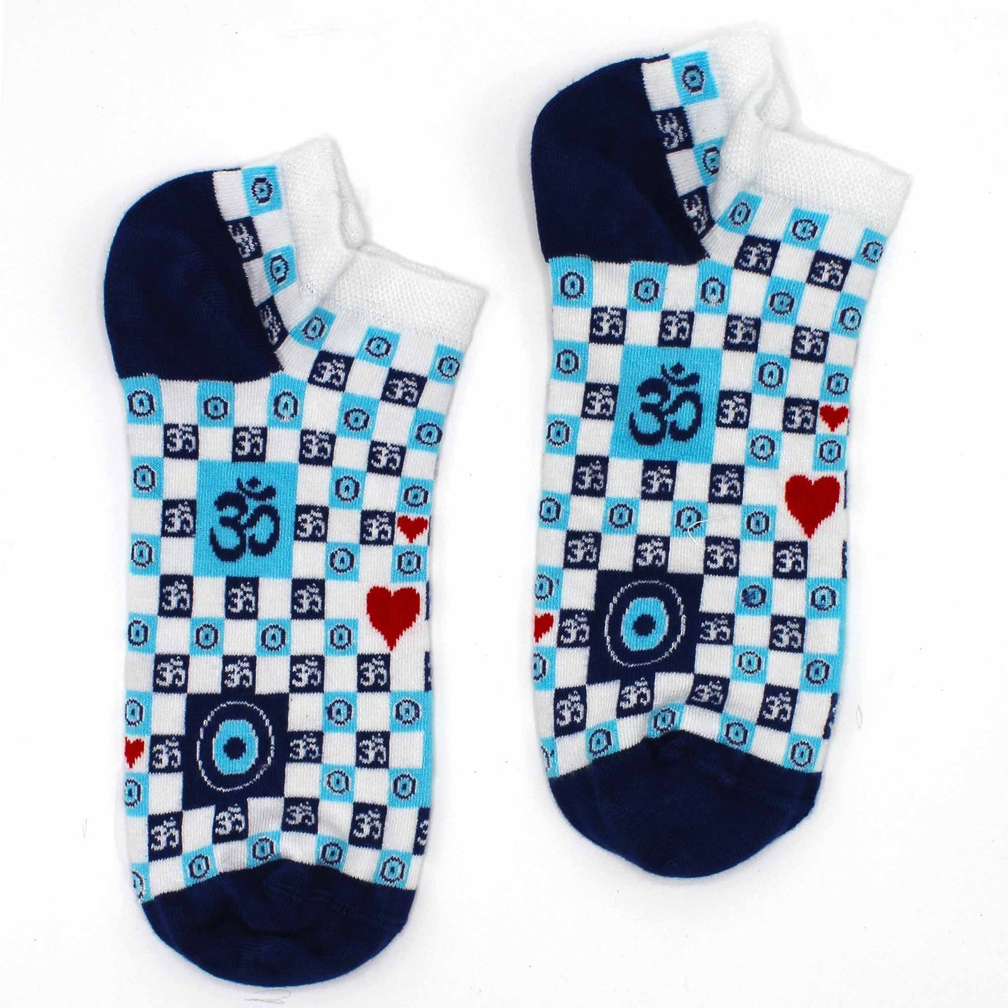 Bambus-Socken mit Om und Böses Auge – Leicht & Symbolträchtig (Gr. 41-46)