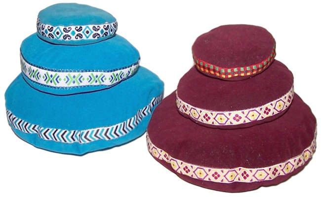 Velours-Klangschalenkissen mit Duftkomposition - 7 cm Durchmesser