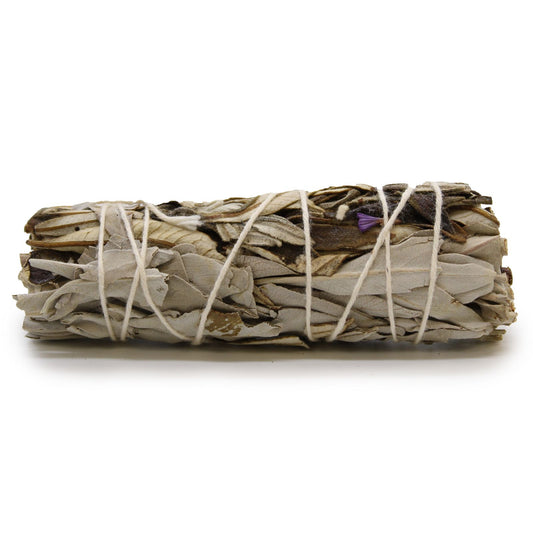 Räucherbündel Weißer Salbei & Yerba Santa – 10 cm für spirituelle Reinigung