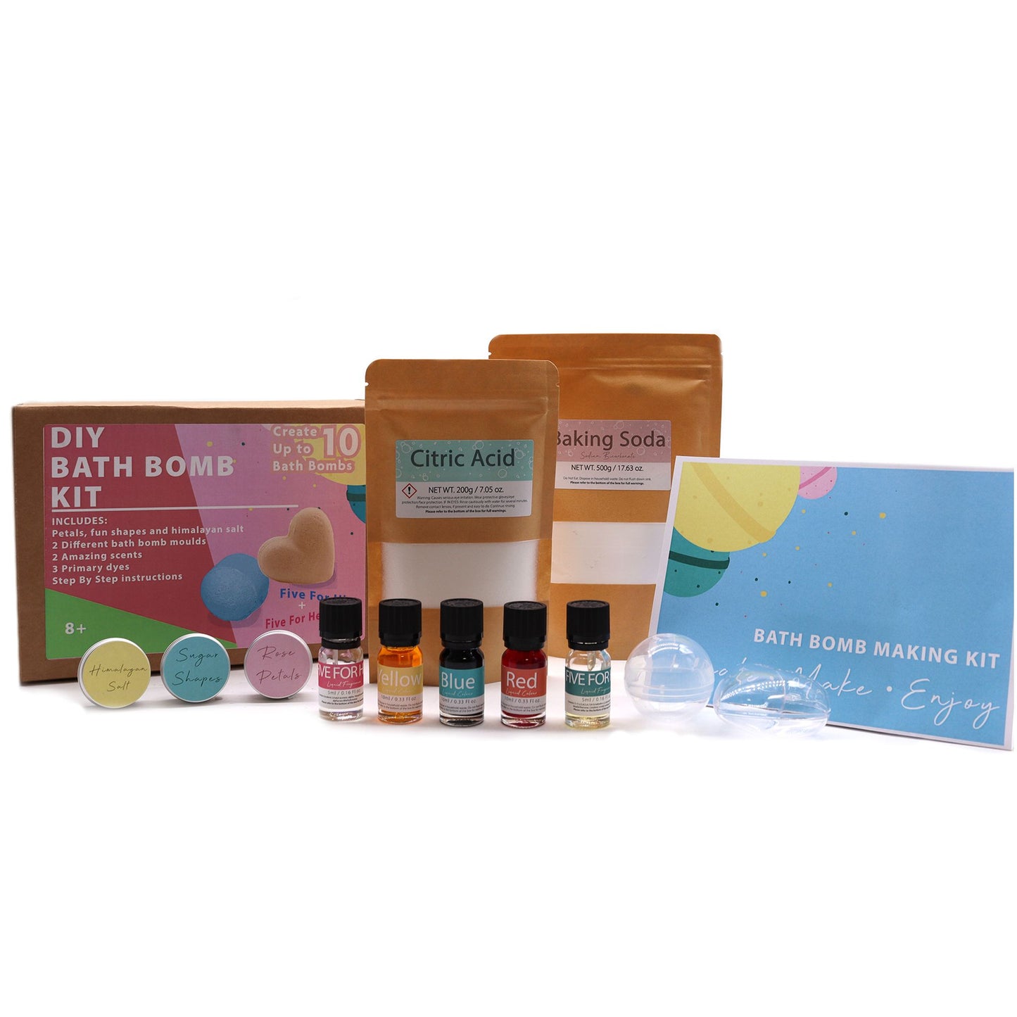 DIY Badebomben-Set Metallic & Seidig – 10 individuelle Kreationen