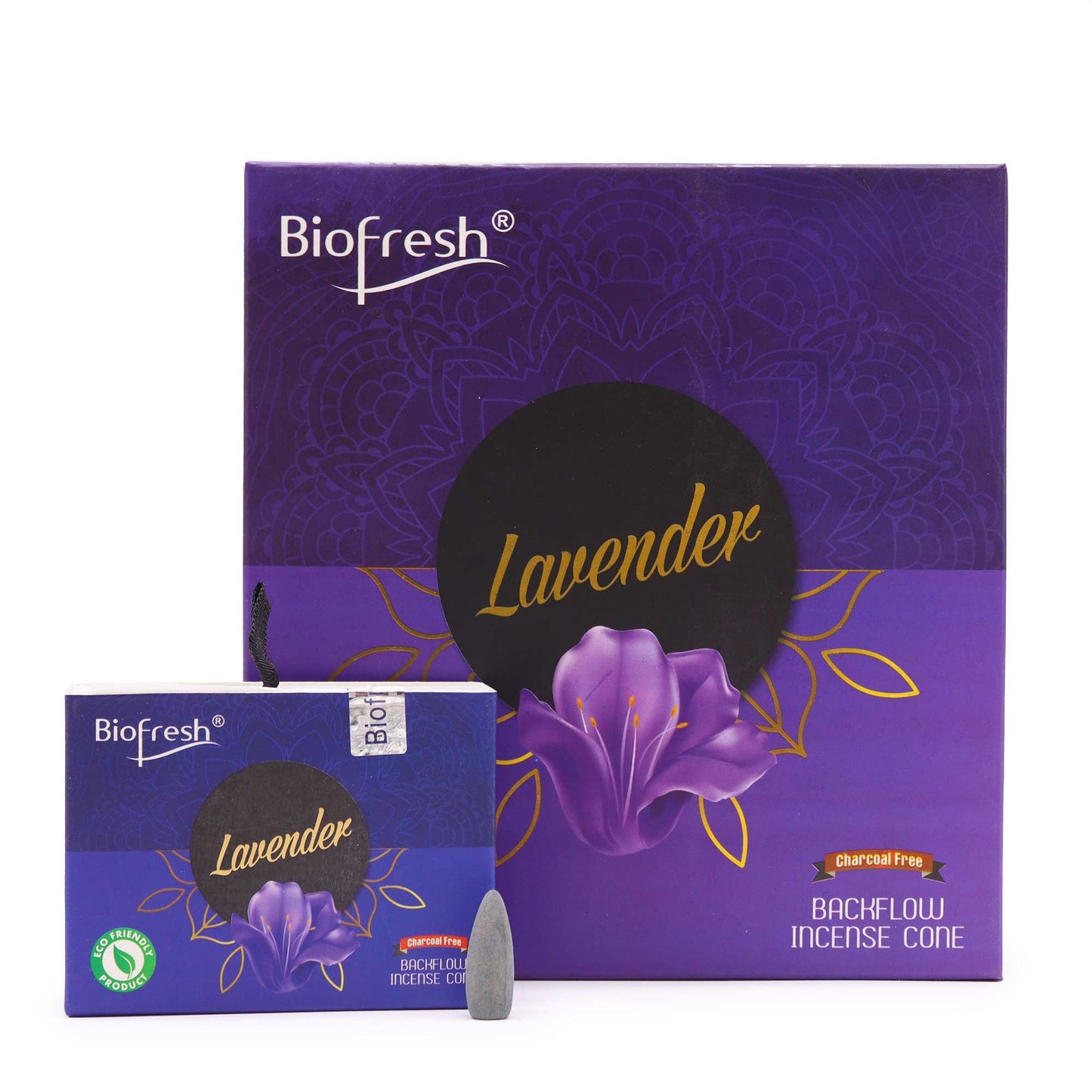 Lavendel Rückflussräucherkegel – 40 Stück, kohlefrei & langanhaltend