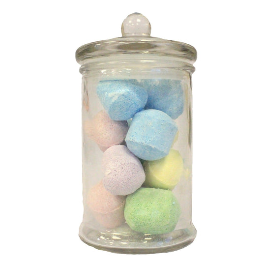 Klassische Glasbehälter mit Deckel, 6 Designs - 10,5 cm, 250 ml