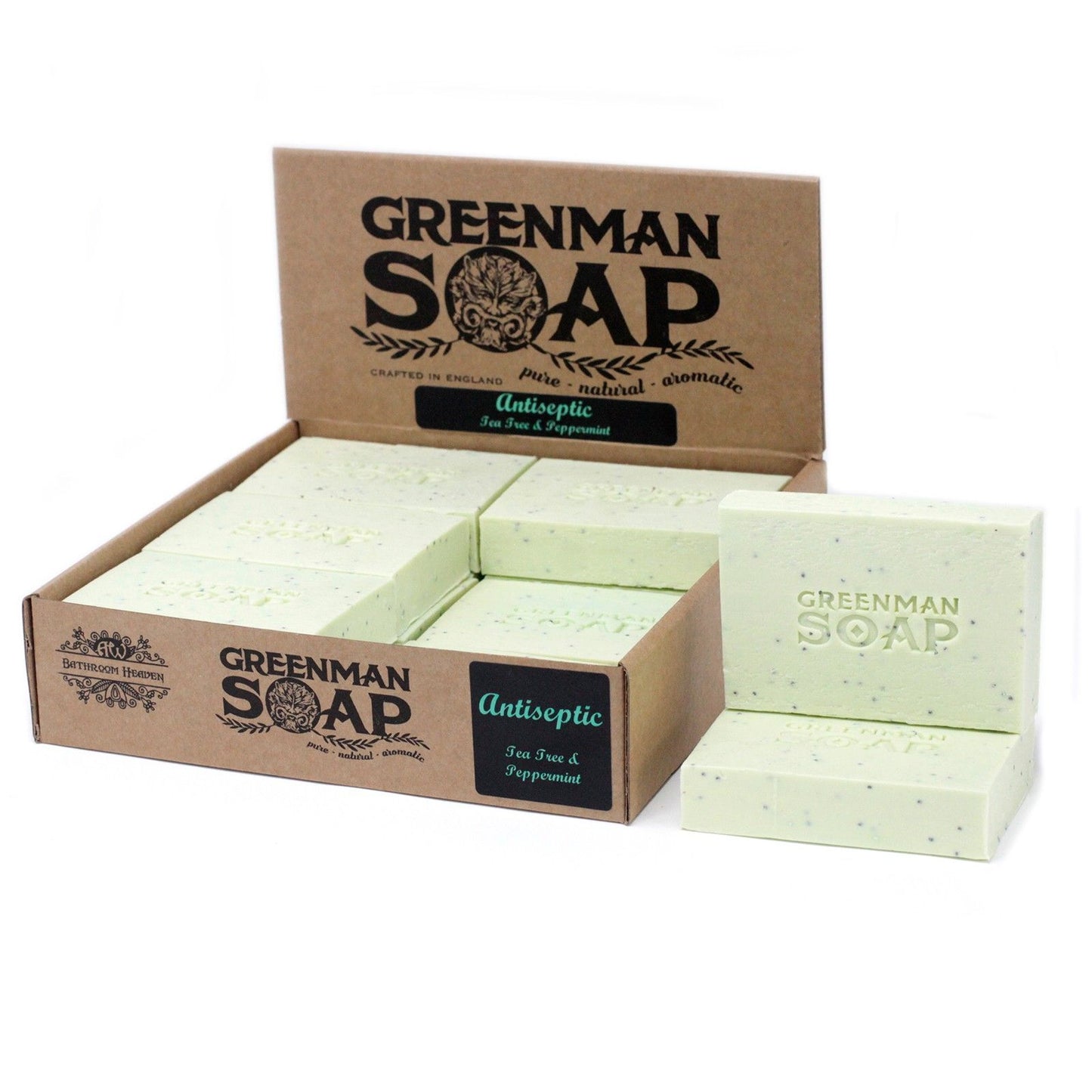 Greenman Antiseptische Naturseife - Teebaum & Pfefferminz (100g)