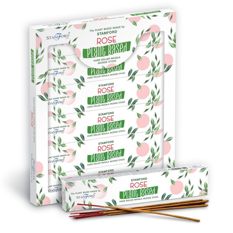 Masala Räucherstäbchen 'Rosenblüten' - Handgerollt aus natürlichen Harzen