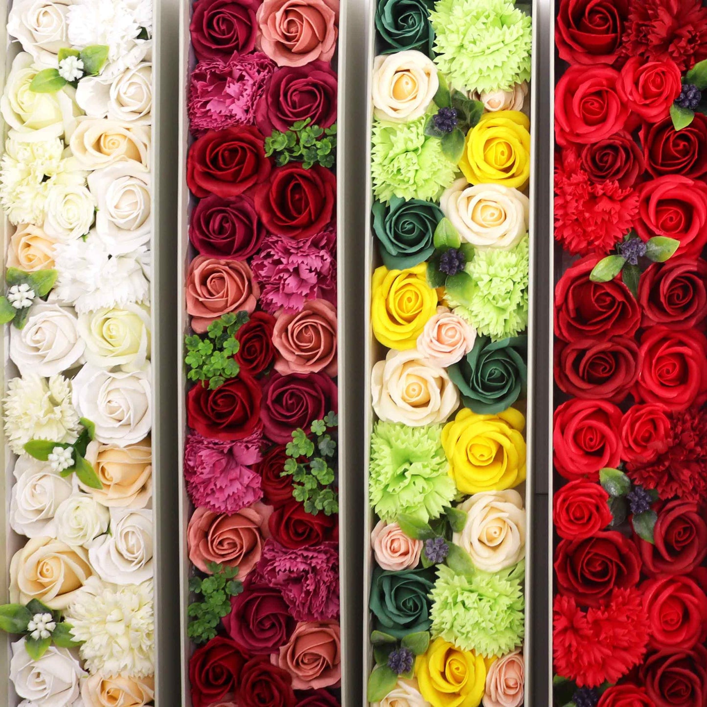 Ewige Rote Rosen in Extra-Länge – Elegante Seifenblumen-Geschenkbox