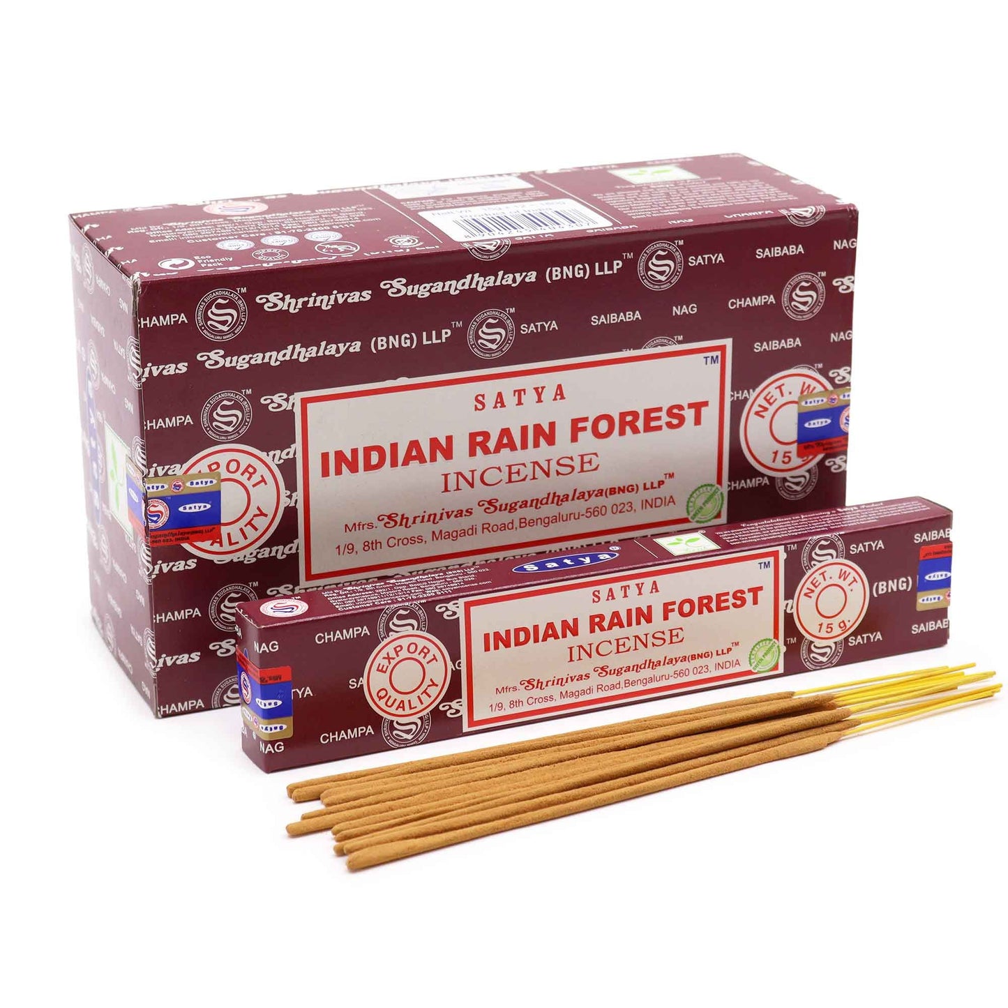 SATYA Räucherstäbchen Indian Rain Forest - 15 Stück