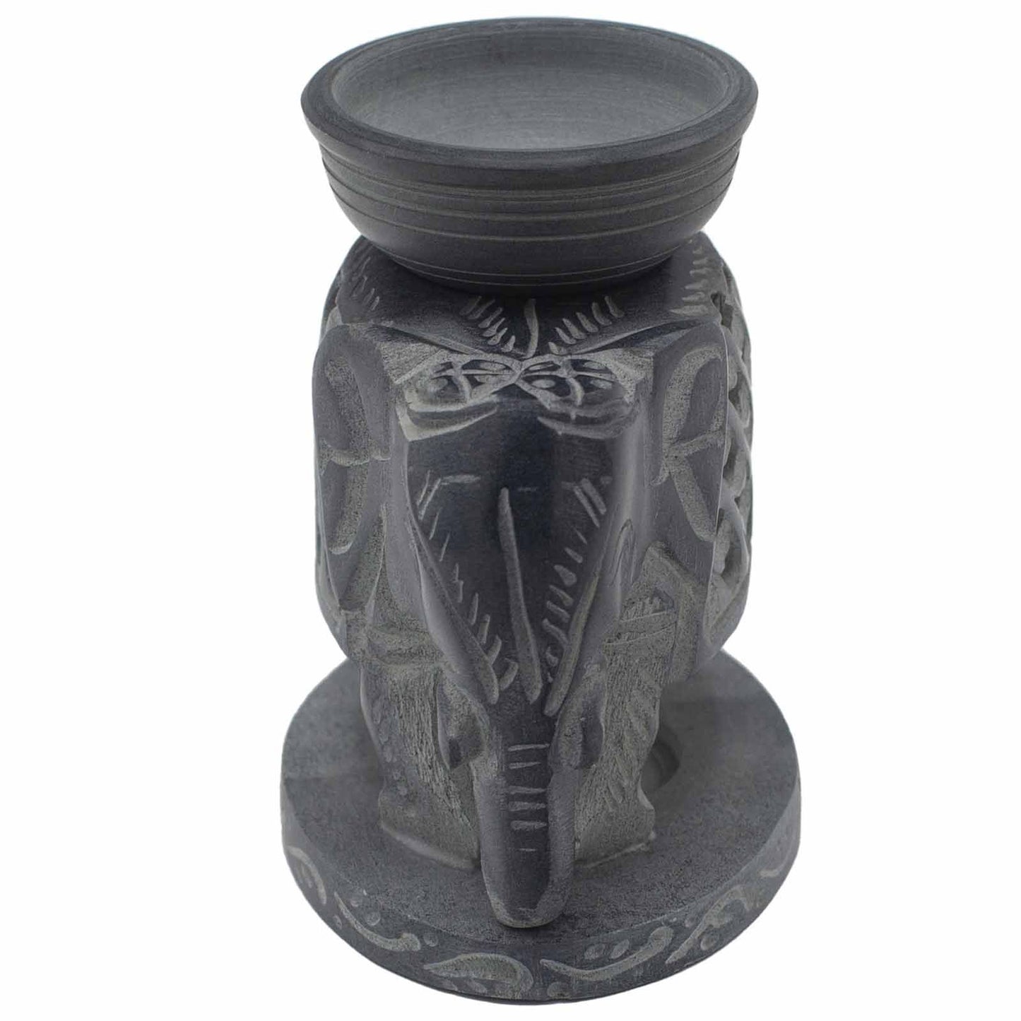 Duftbrenner 'Stehender Elefant' aus Speckstein - 10,5 cm
