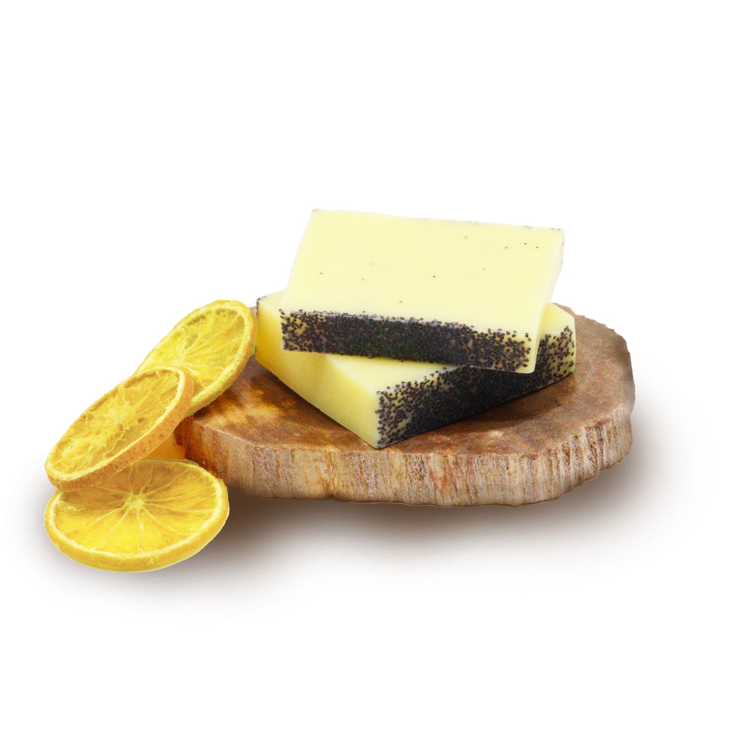 Handgemachte Naturseife Zitrone & Mohn – 100g