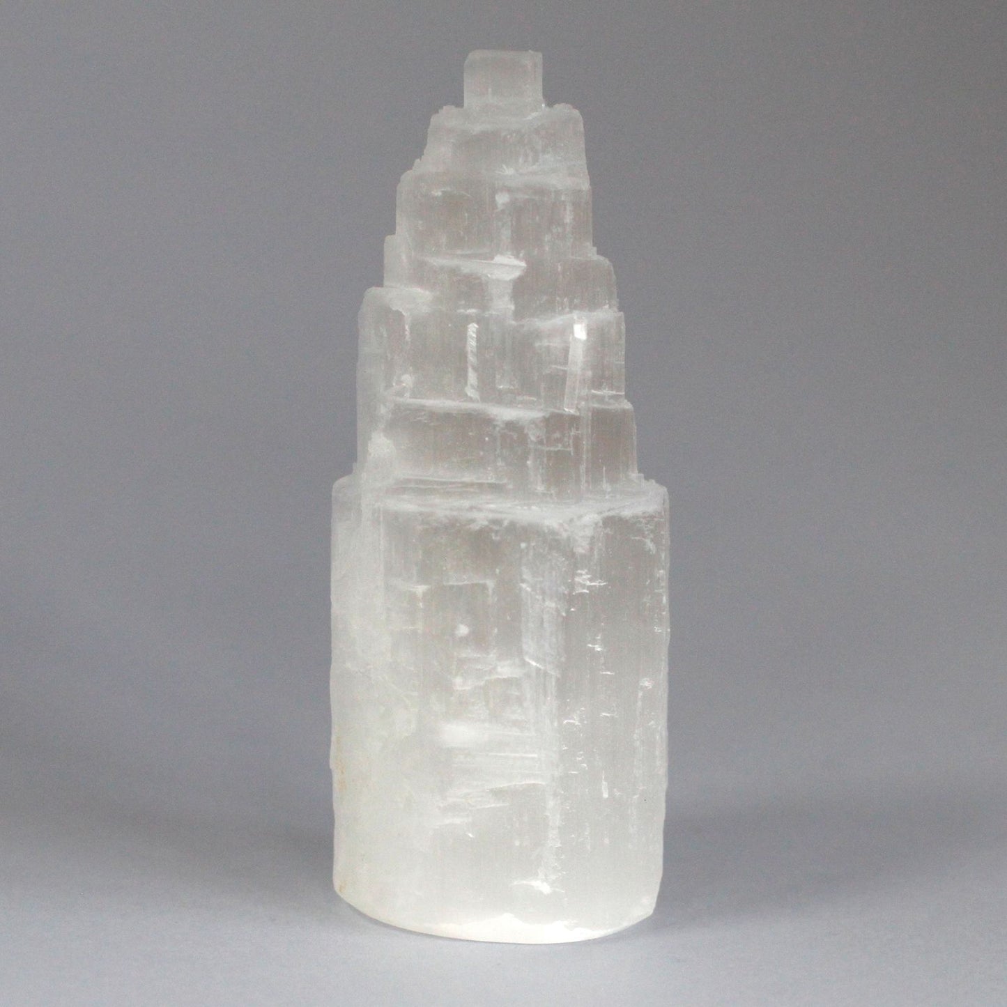 Natürlicher Selenit-Turm aus Marokko – 10 cm