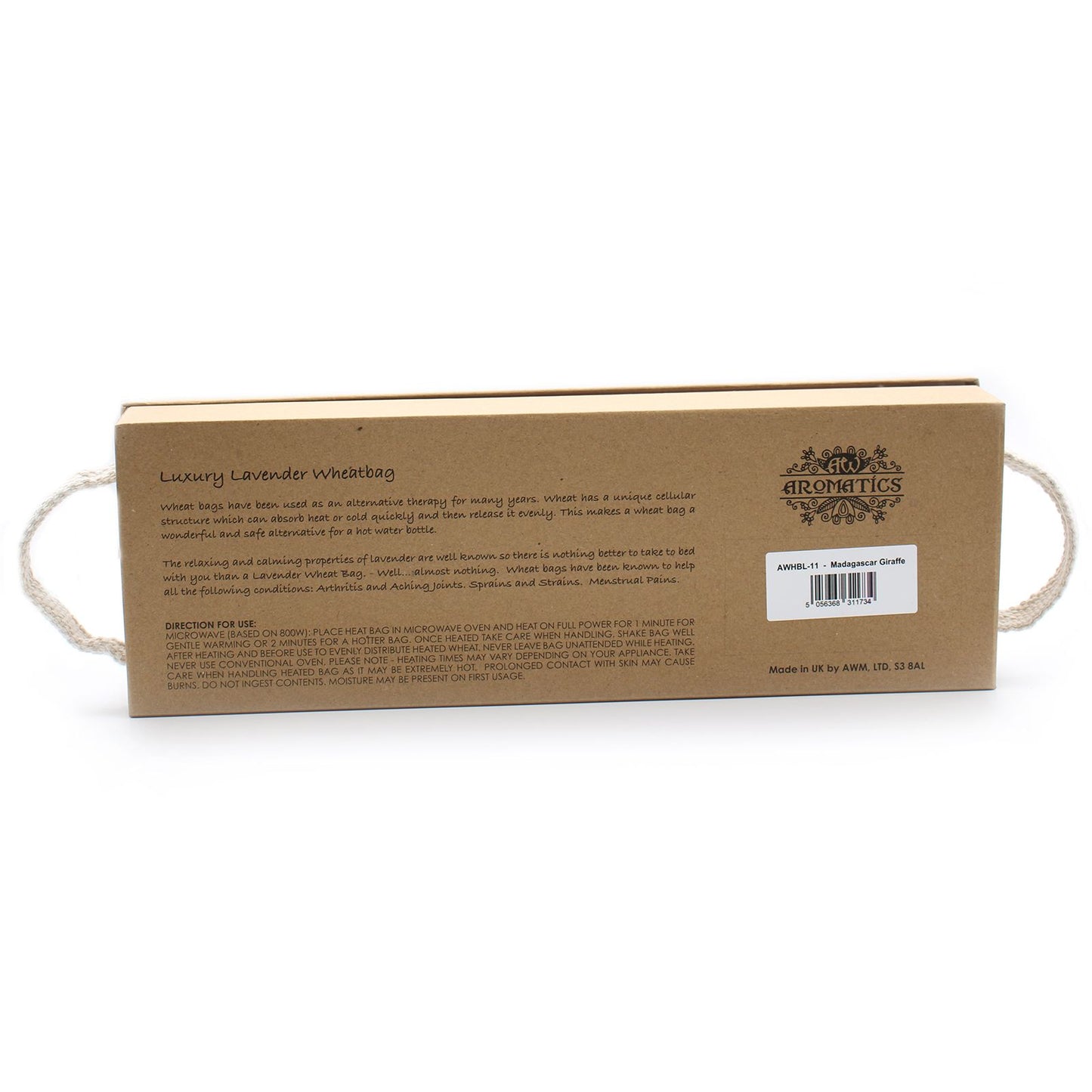 Wärmekissen mit Lavendel 'Madagascar Giraffe' im Geschenkset – Natürliche Entspannung