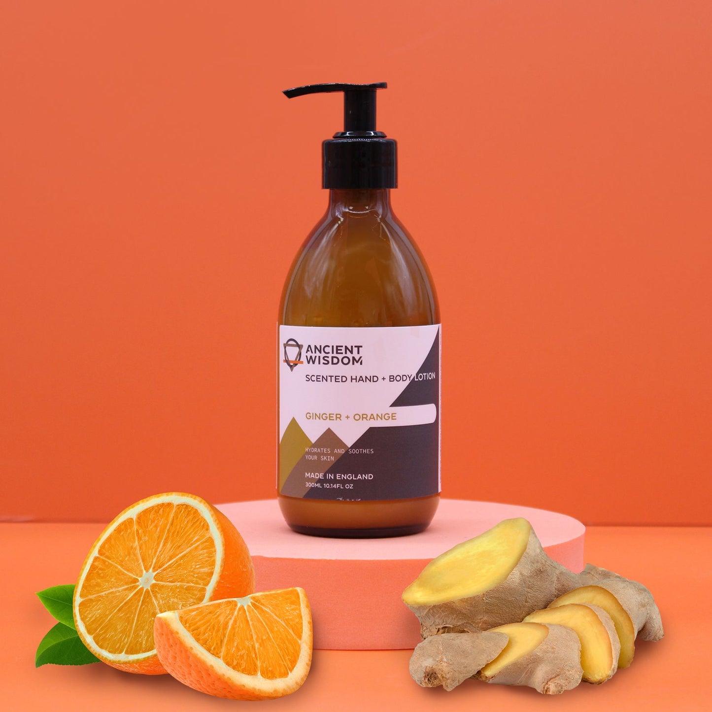 Belebende Körperlotion Ingwer & Orange – 300ml