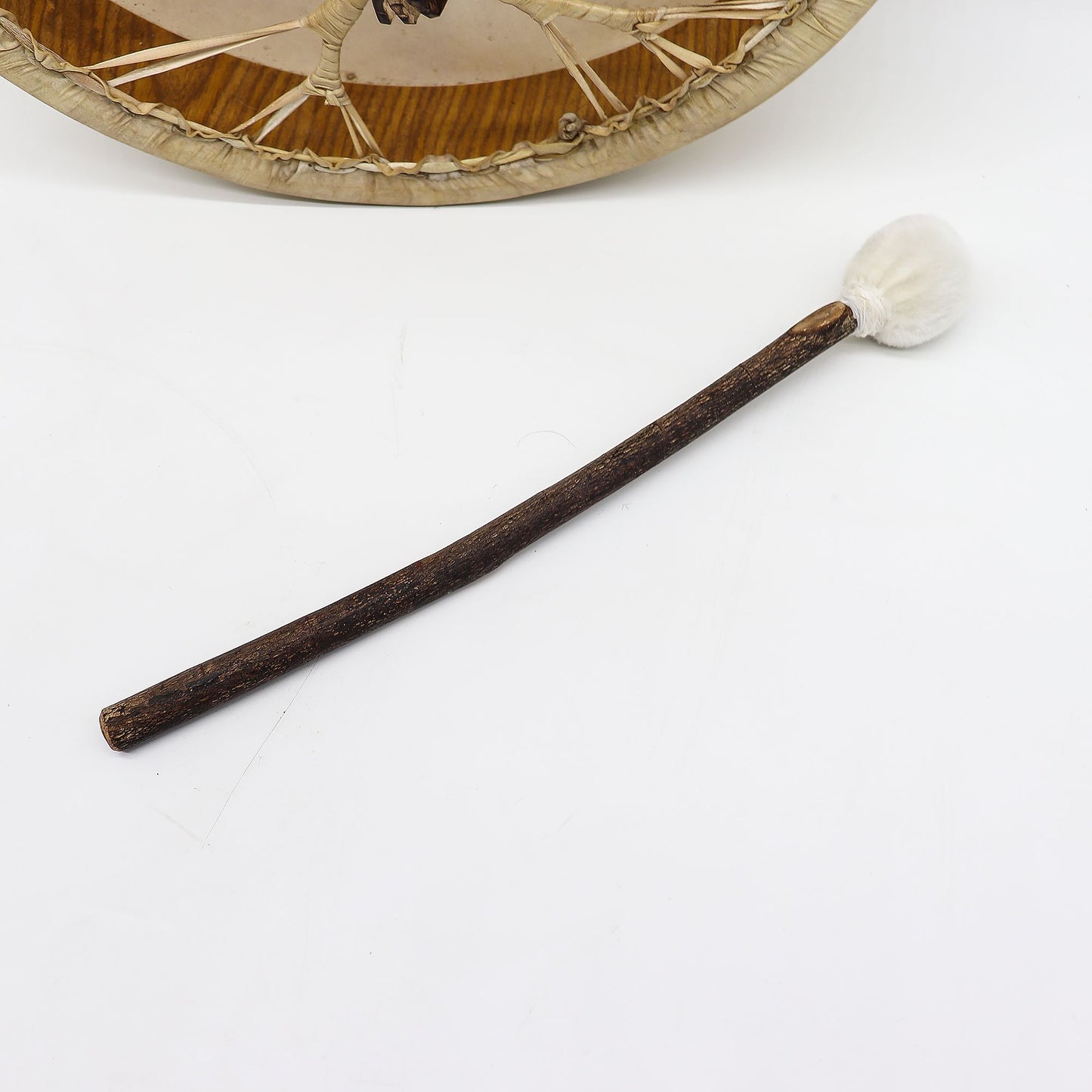 Schamanentrommel 'Geist des Bären' – Handbemalt & stimmbar, 40 cm, mit Schlägel