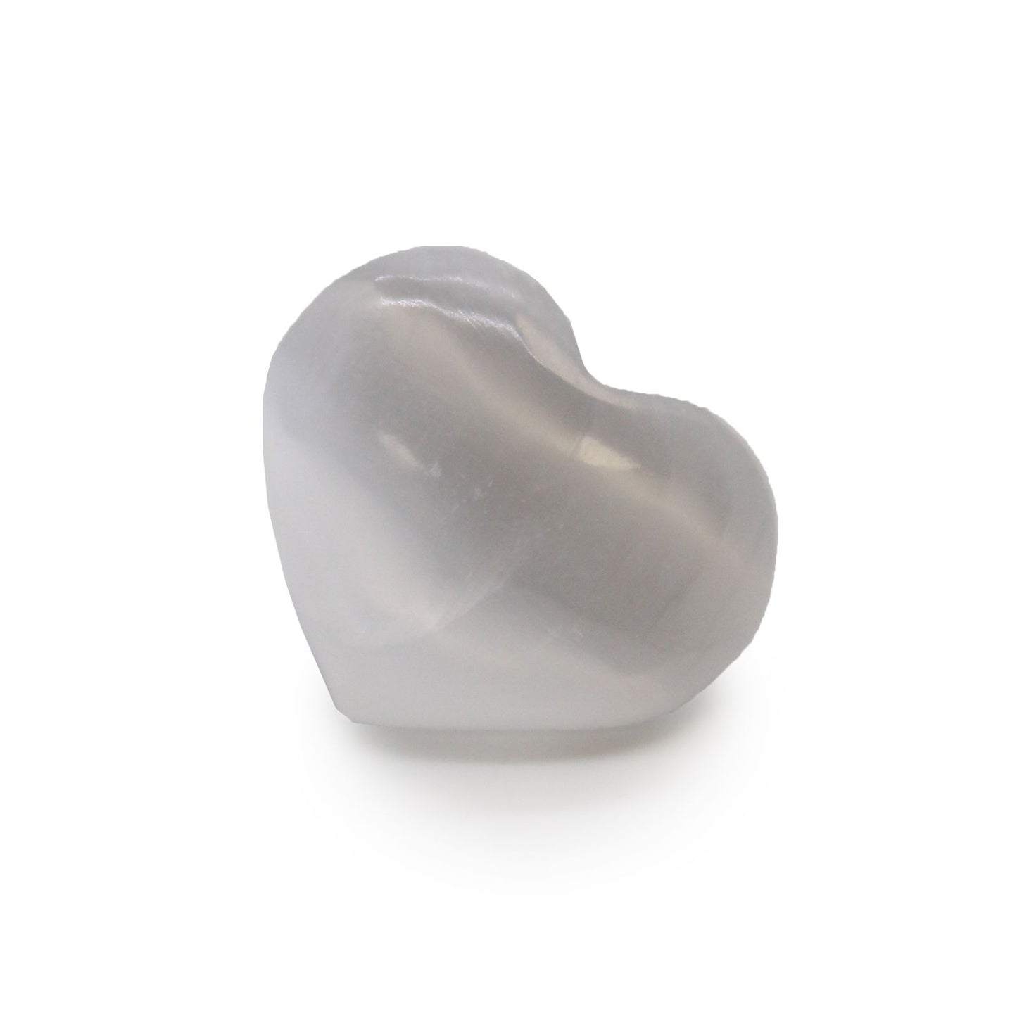 Selenit Herz Handschmeichler – Natürliches Kristallherz 3-4 cm