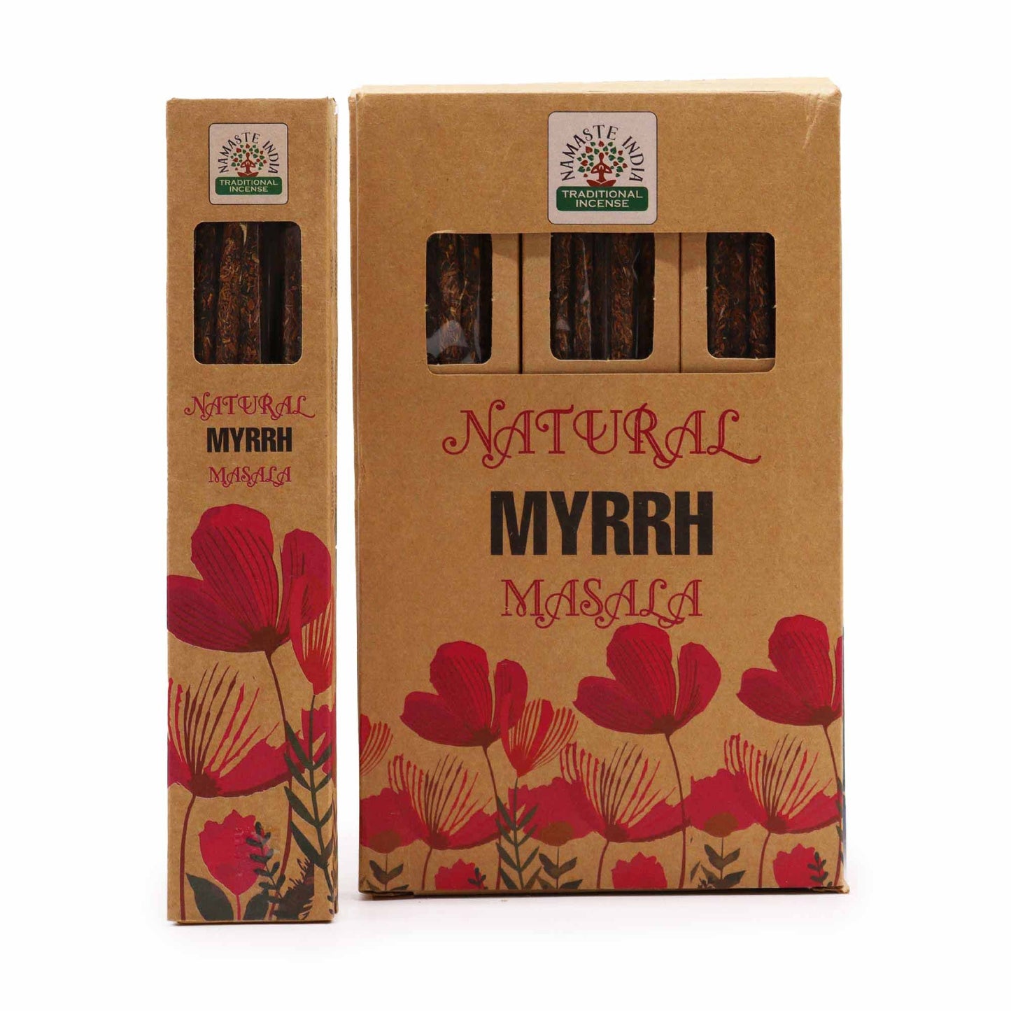 Natural Botanical Masala Räucherstäbchen Myrrhe - 11 Stück