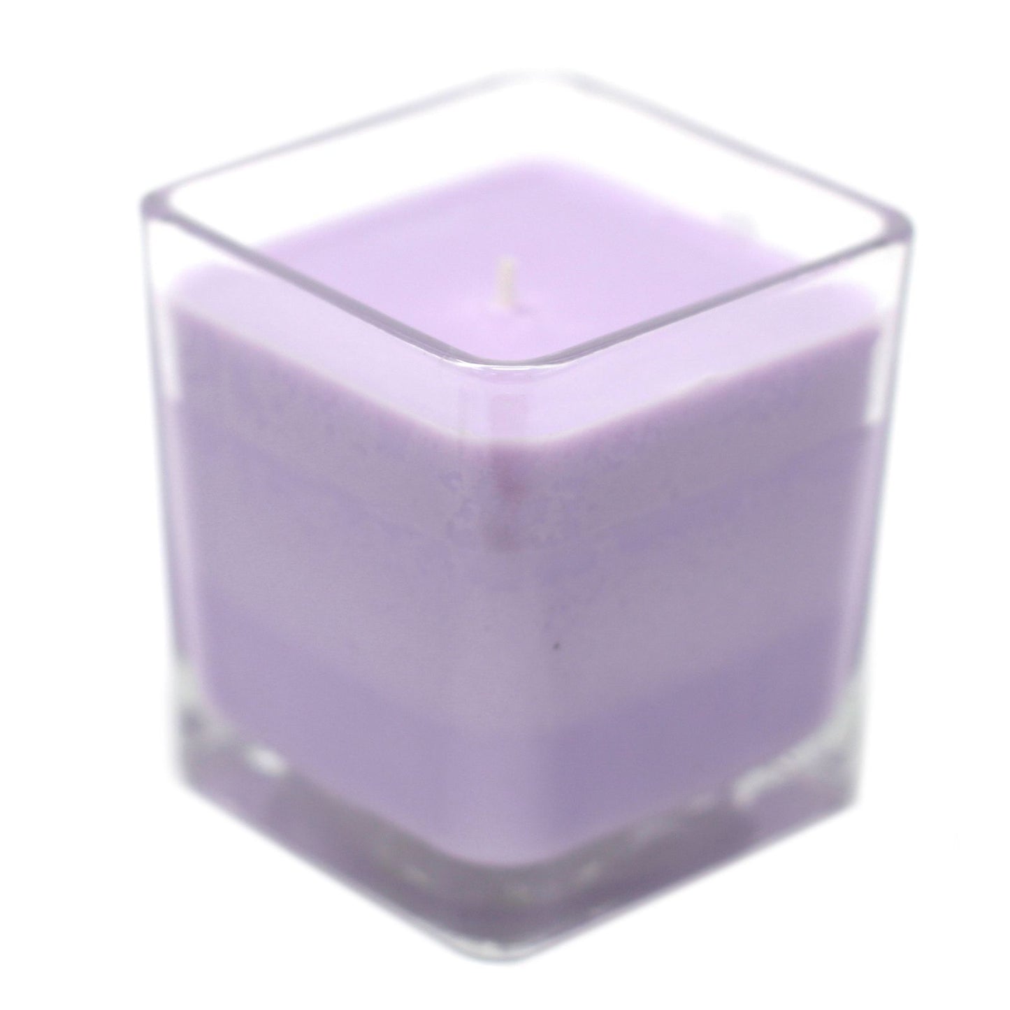 Designer-Kerze aus Sojawachs - Lavendel & Basilikum im Recyclingglas
