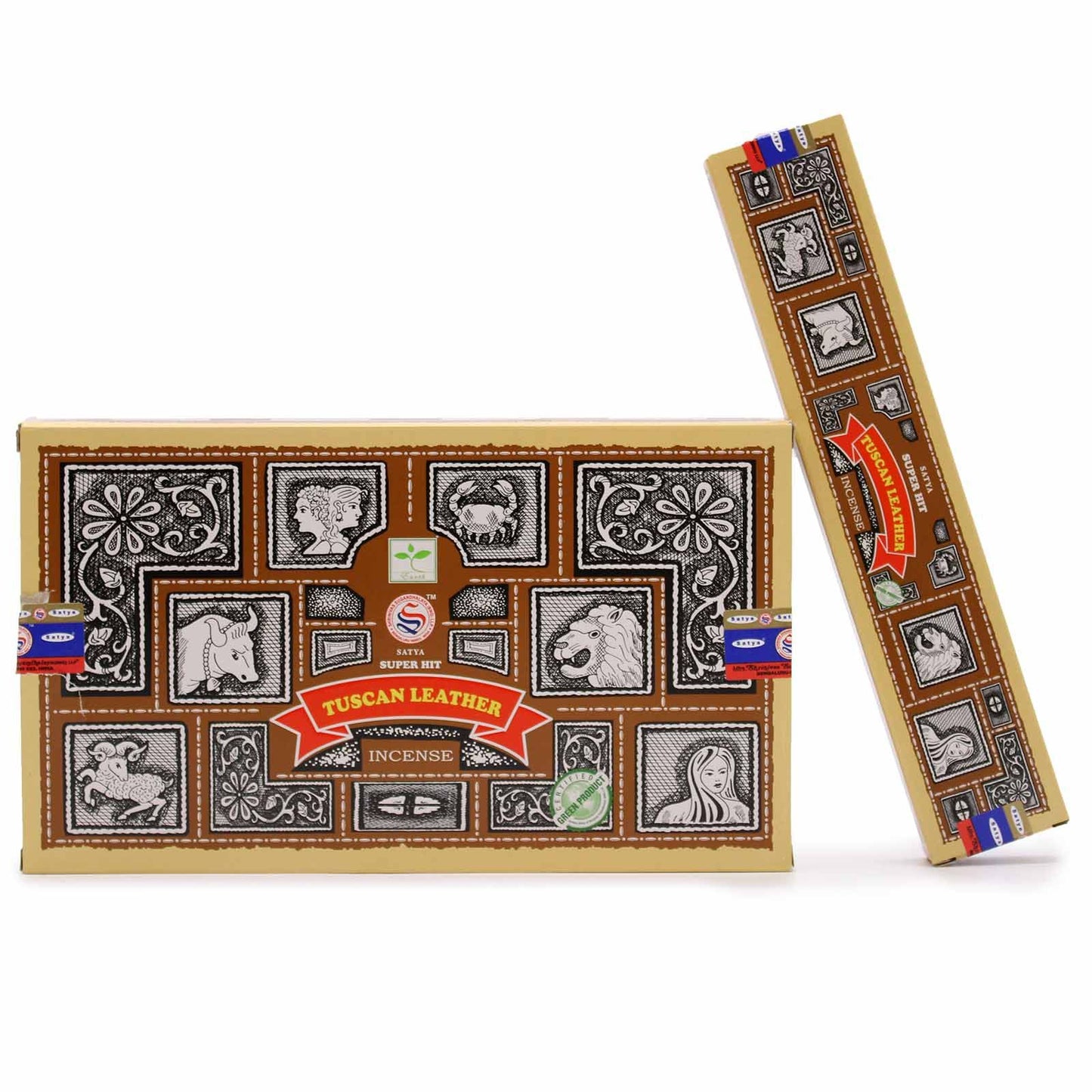 Räucherstäbchen Toskanisches Leder - 15 handgerollte Duftstäbchen