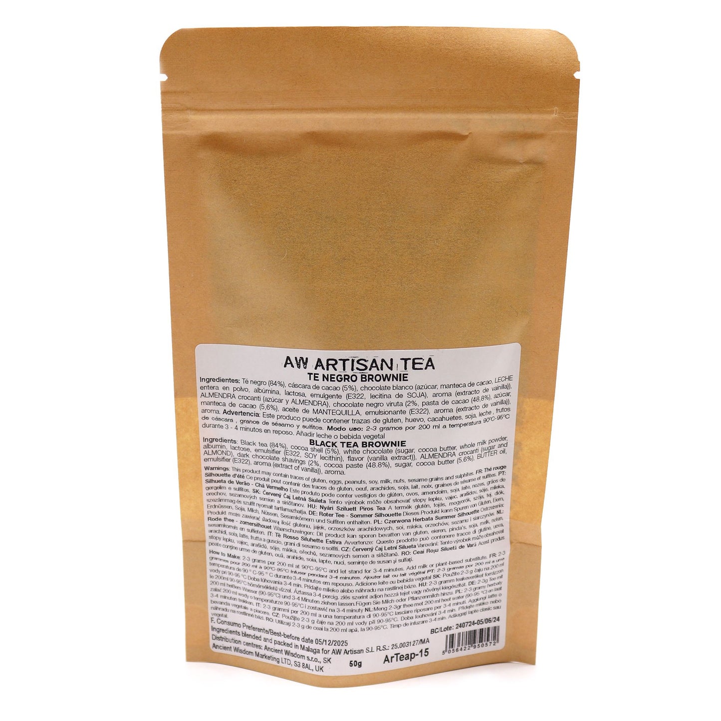 Schwarzer Tee Dunkle Schokolade & Mandel-Crocanti (50g)