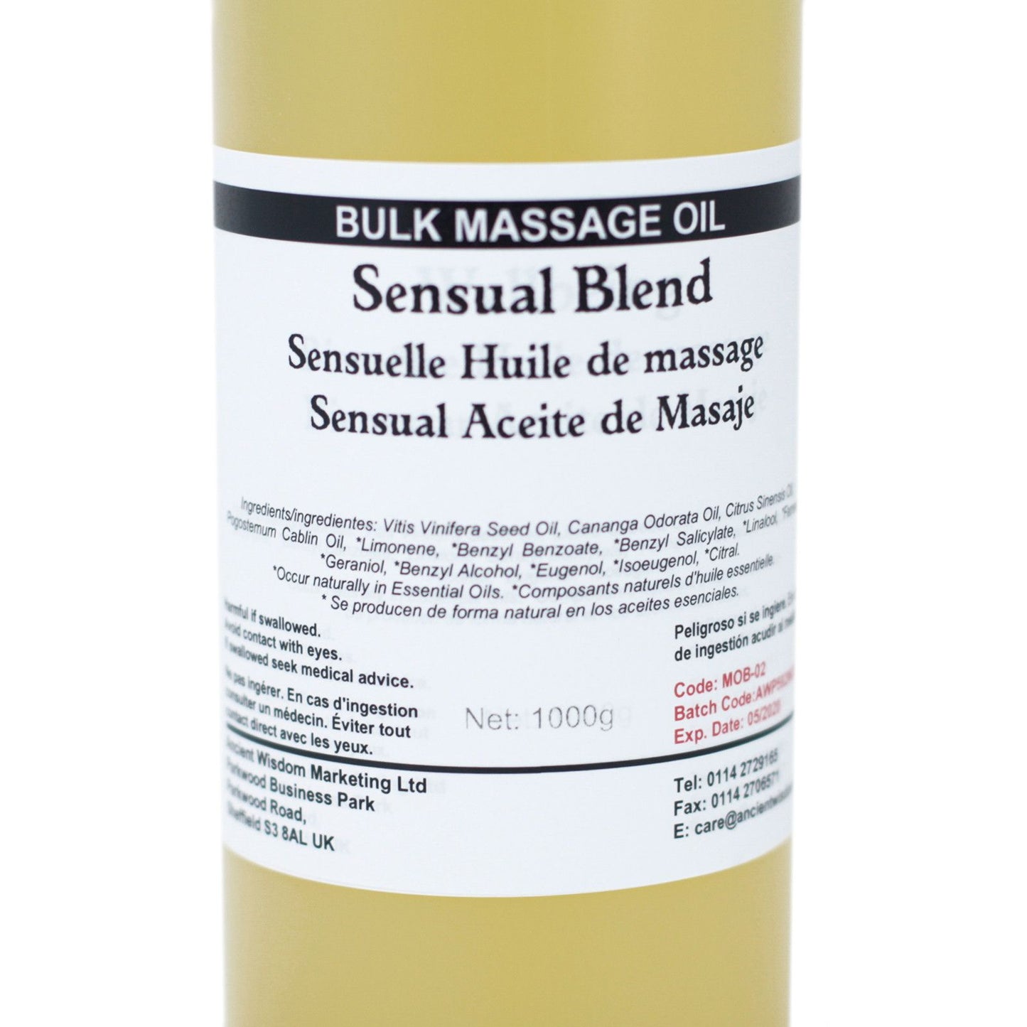 Sinnliches Massageöl (1kg) – Für Momente der Nähe