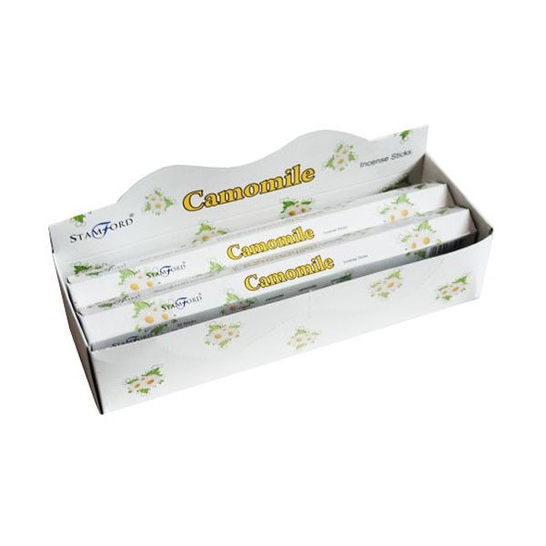 Kamille Premium Räucherstäbchen – 120 Stück, handgerollt für tiefe Entspannung