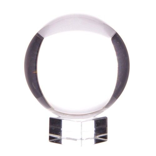 Kristallkugel 11 cm mit Edelsockel – Medium Seherkugel aus optischem Glas