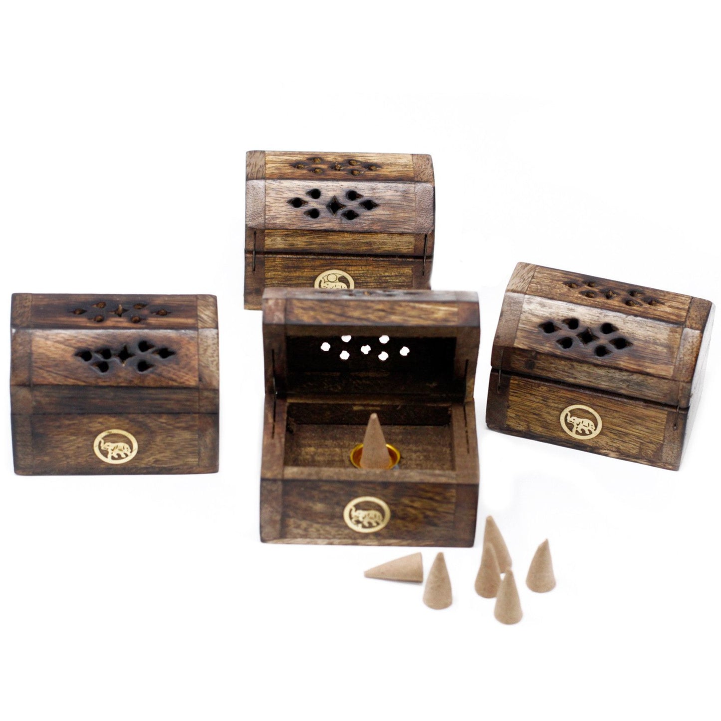 Räucherbox aus Mangoholz – Handgefertigtes Unikat für Aroma & Stil