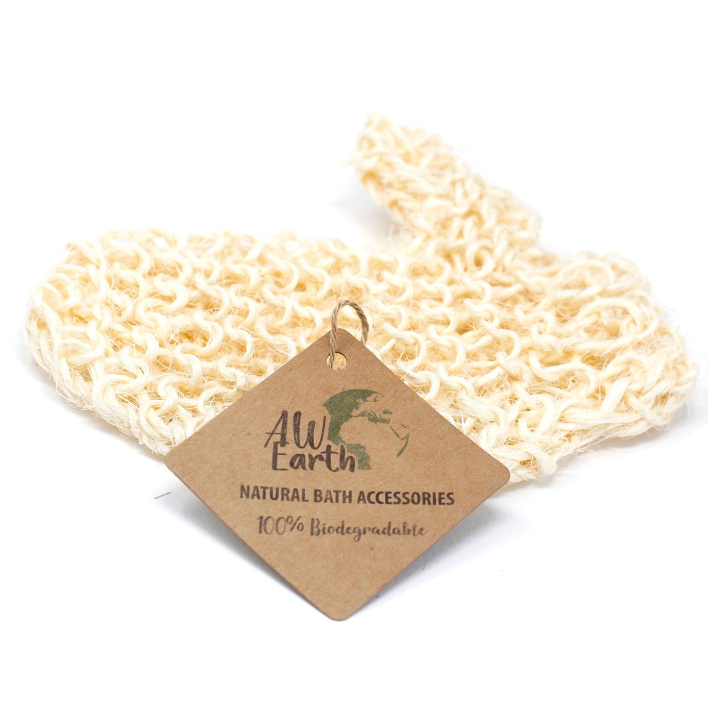Natürlicher Peeling-Handschuh aus Sisal & Baumwolle