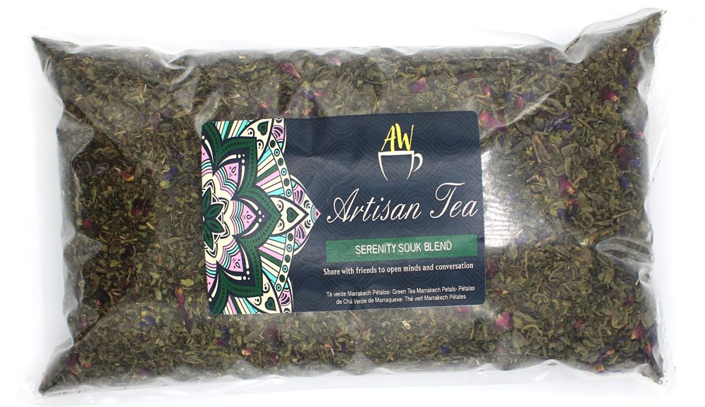 Serenity Souk – Grüntee-Komposition mit Minze & Rosenblüten (1kg)