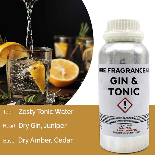 Duftkonzentrat Gin Tonic - 500ml Flasche für Aromatherapie & Handwerk