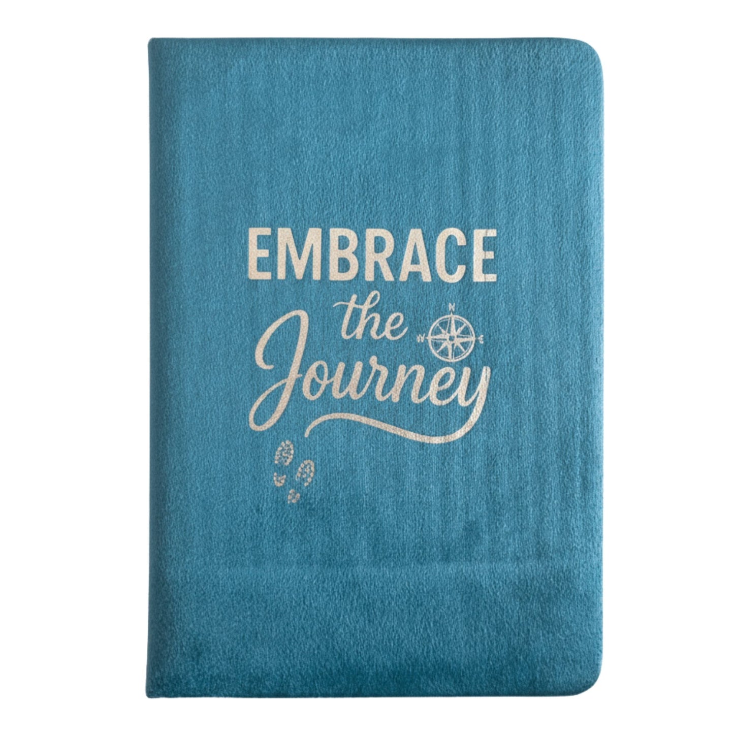 Velours-Tagebuch 'Embrace the Journey' in Himmelblau